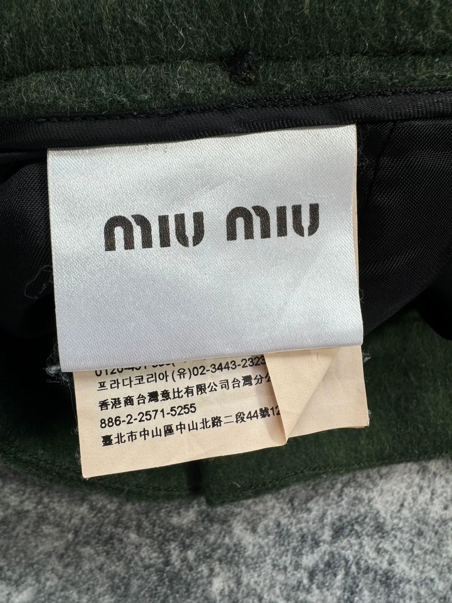 Miu Miu Miu Miu Green Bow Button Wool Skirt Size 40" / US 18 - 5 Thumbnail
