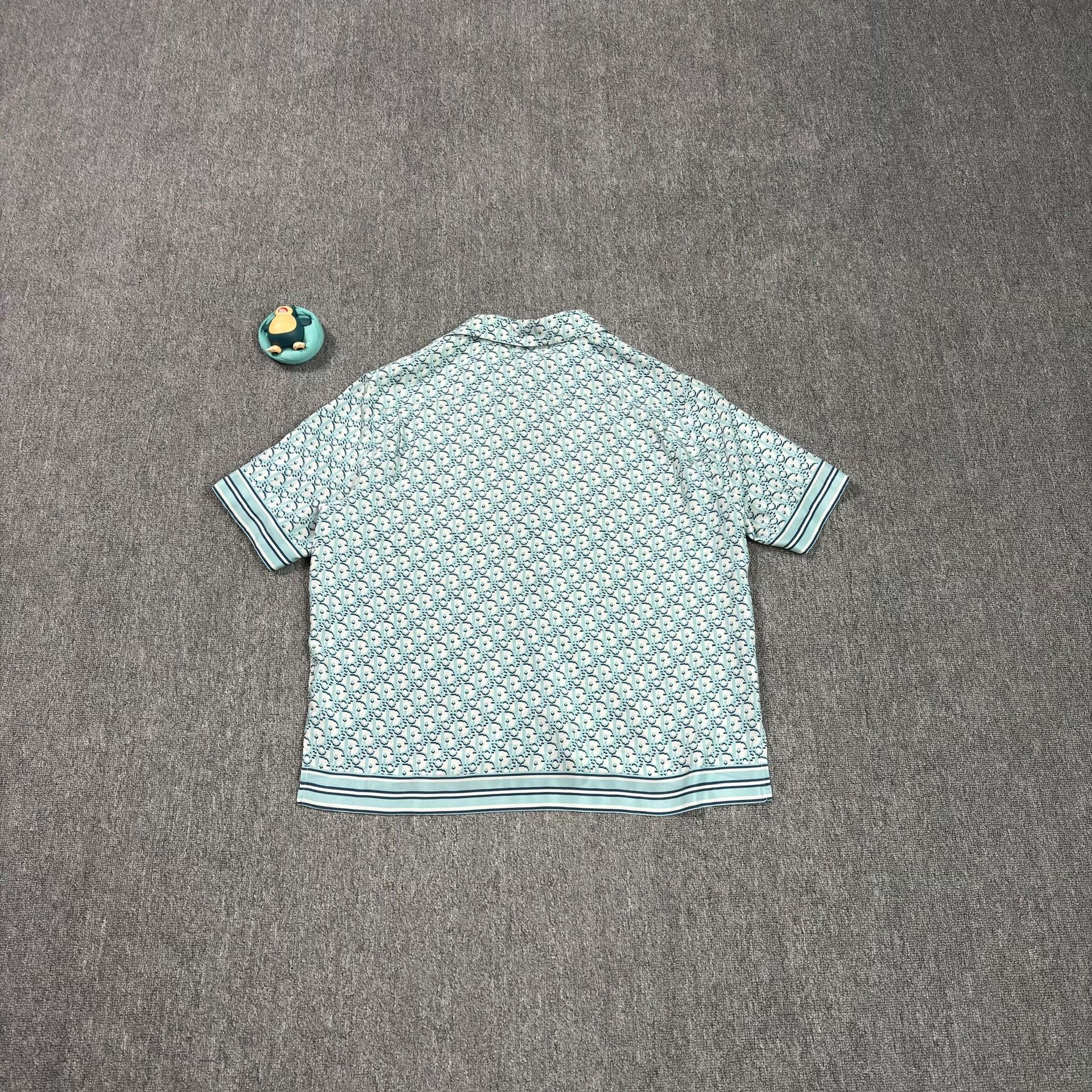 Dior Dior Pixel Oblique Silk Short Sleeve Shirt US L Size US L / EU 52-54 / 3 - 2 Thumbnail