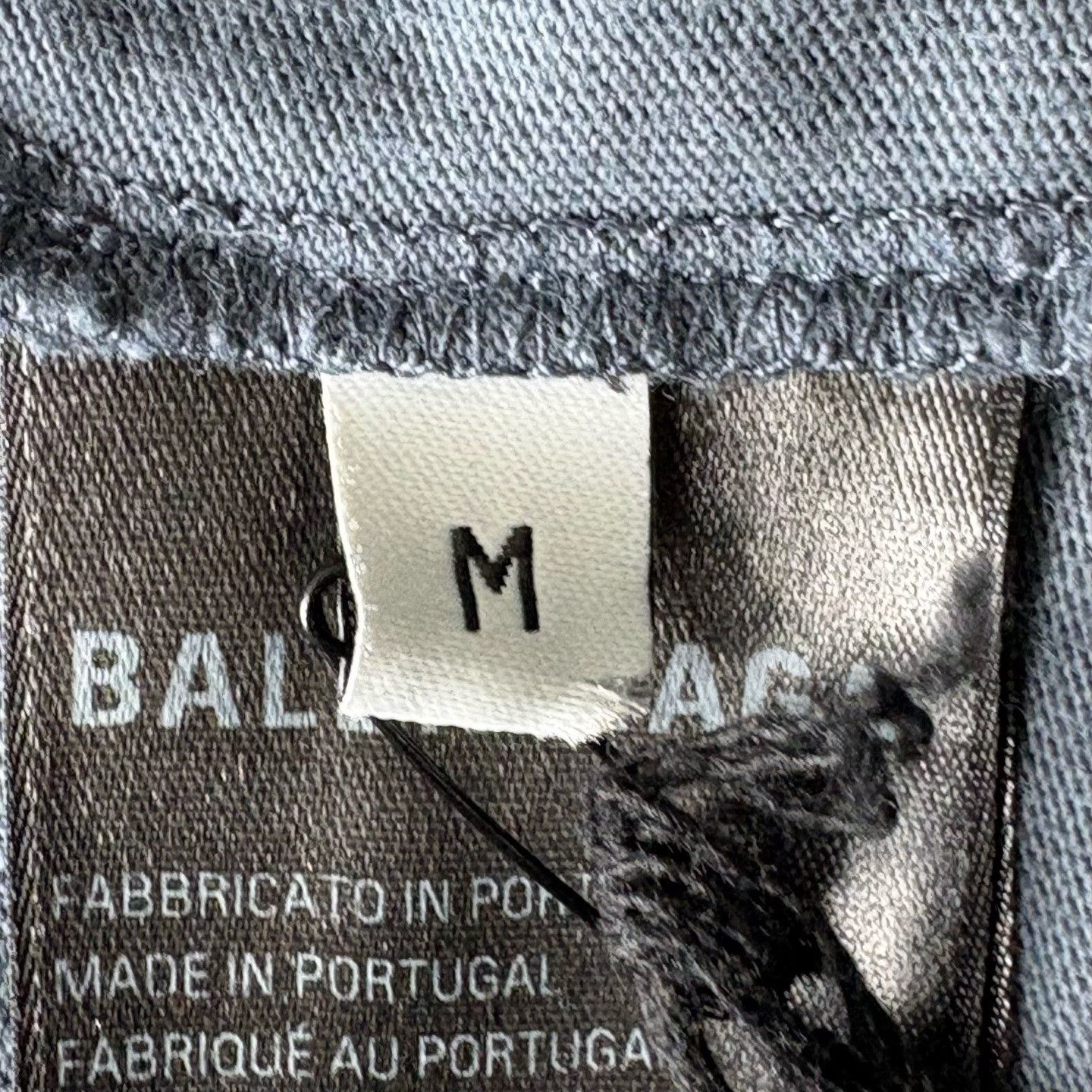 Balenciaga Balenciaga Retro Blue T-Shirt m Men Size US M / EU 48-50 / 2 - 5 Thumbnail