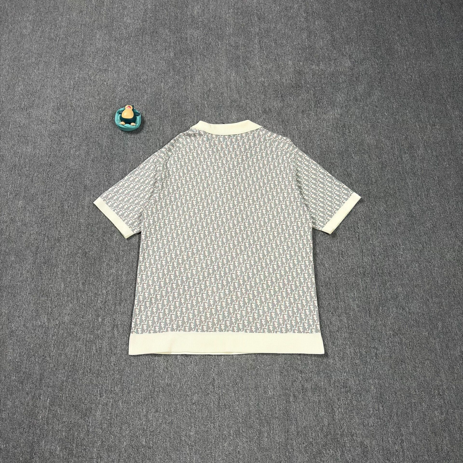 Dior Dior Oblique Print Knit Polo Shirt Size L Size US L / EU 52-54 / 3 - 2 Thumbnail