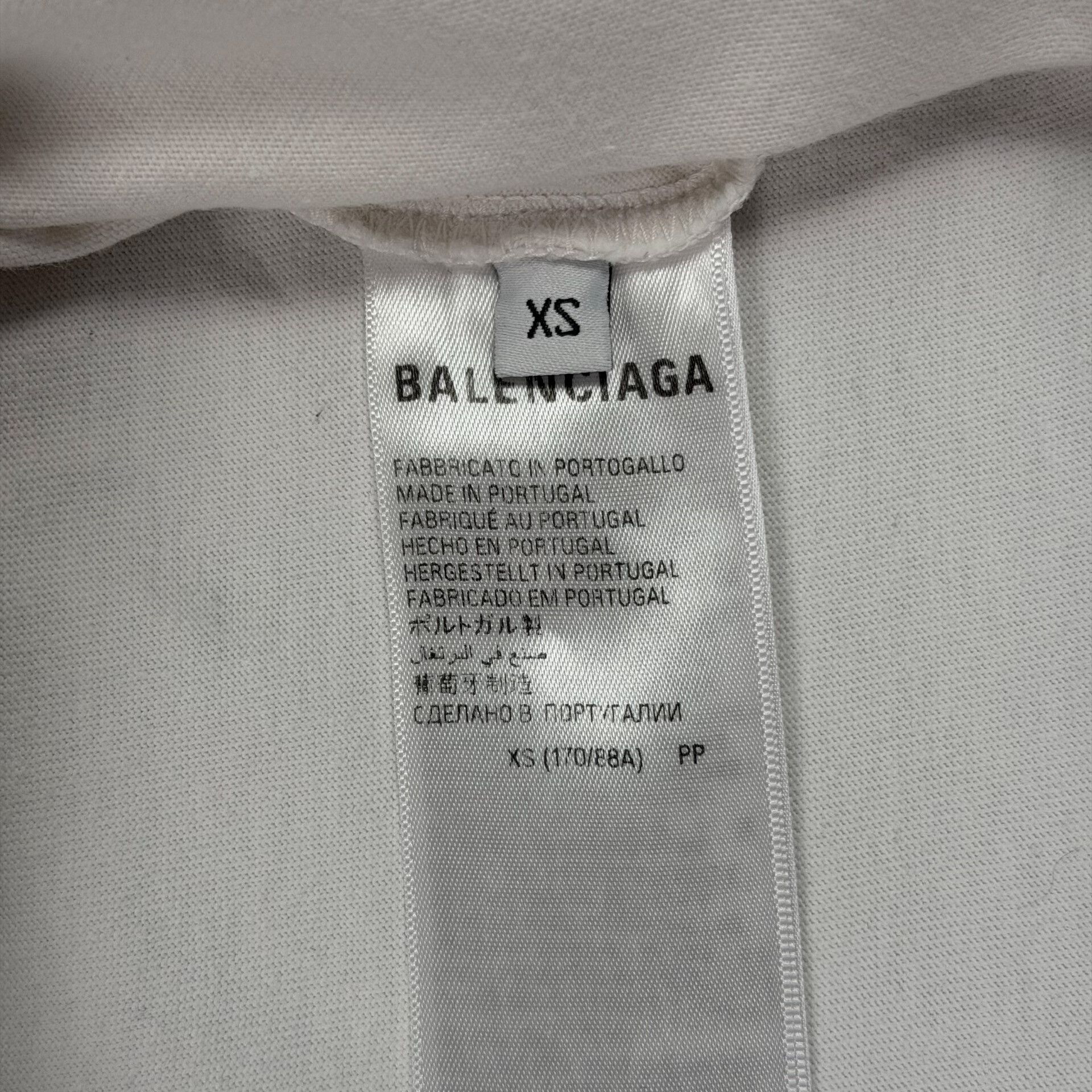 Balenciaga Balenciaga Scissors Crest Graphic T-Shirt XS Size US XS / EU 42 / 0 - 6 Thumbnail