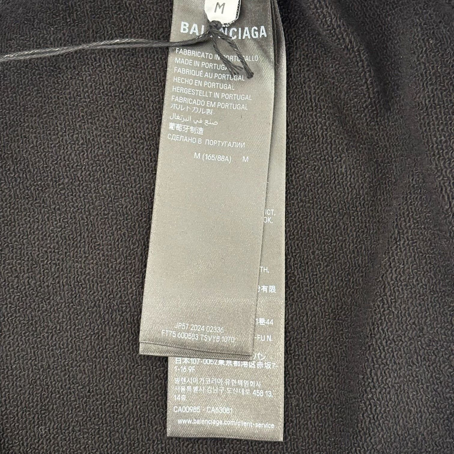 Balenciaga Balenciaga Black Hoodie m Men Size US M / EU 48-50 / 2 - 6 Thumbnail
