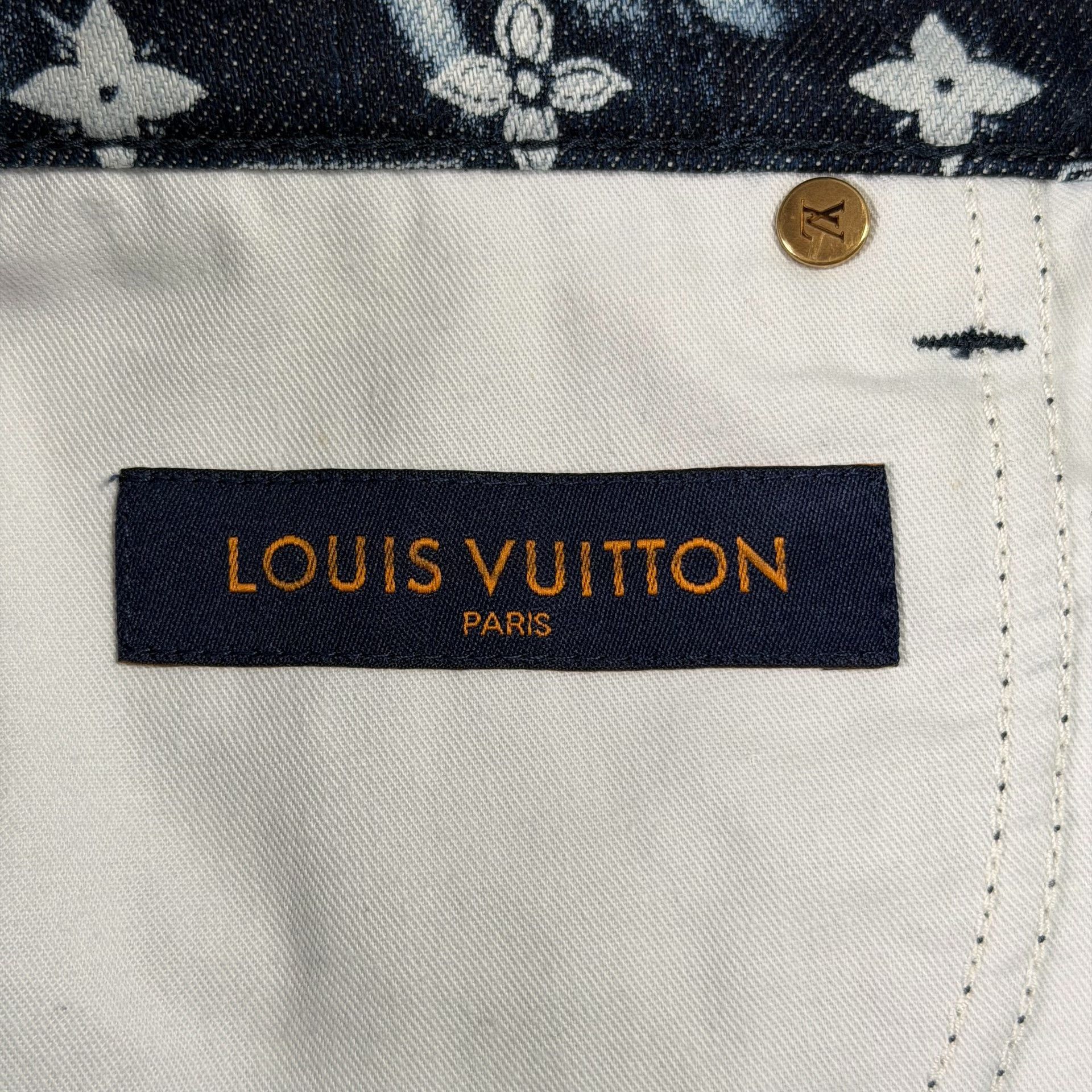 Louis Vuitton Louis Vuitton Monogram Bandana Denim Shorts 34 Size US 34 / EU 50 - 8 Thumbnail