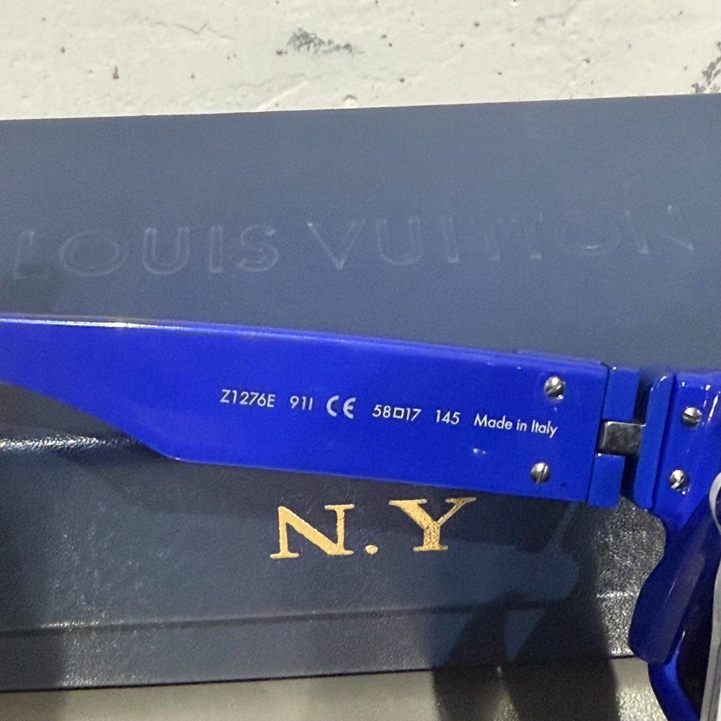 Louis Vuitton Louis Vuitton Blue Sunglasses one size Men Size ONE SIZE - 3 Thumbnail