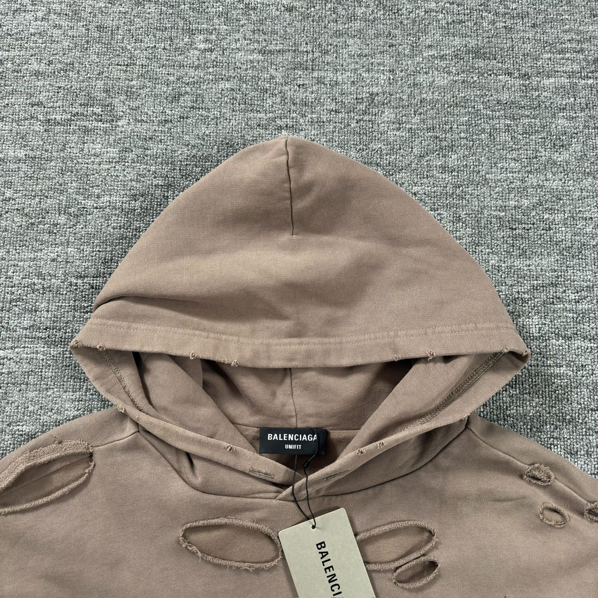 Balenciaga Balenciaga Distressed Logo Hoodie M Size US M / EU 48-50 / 2 - 2 Thumbnail