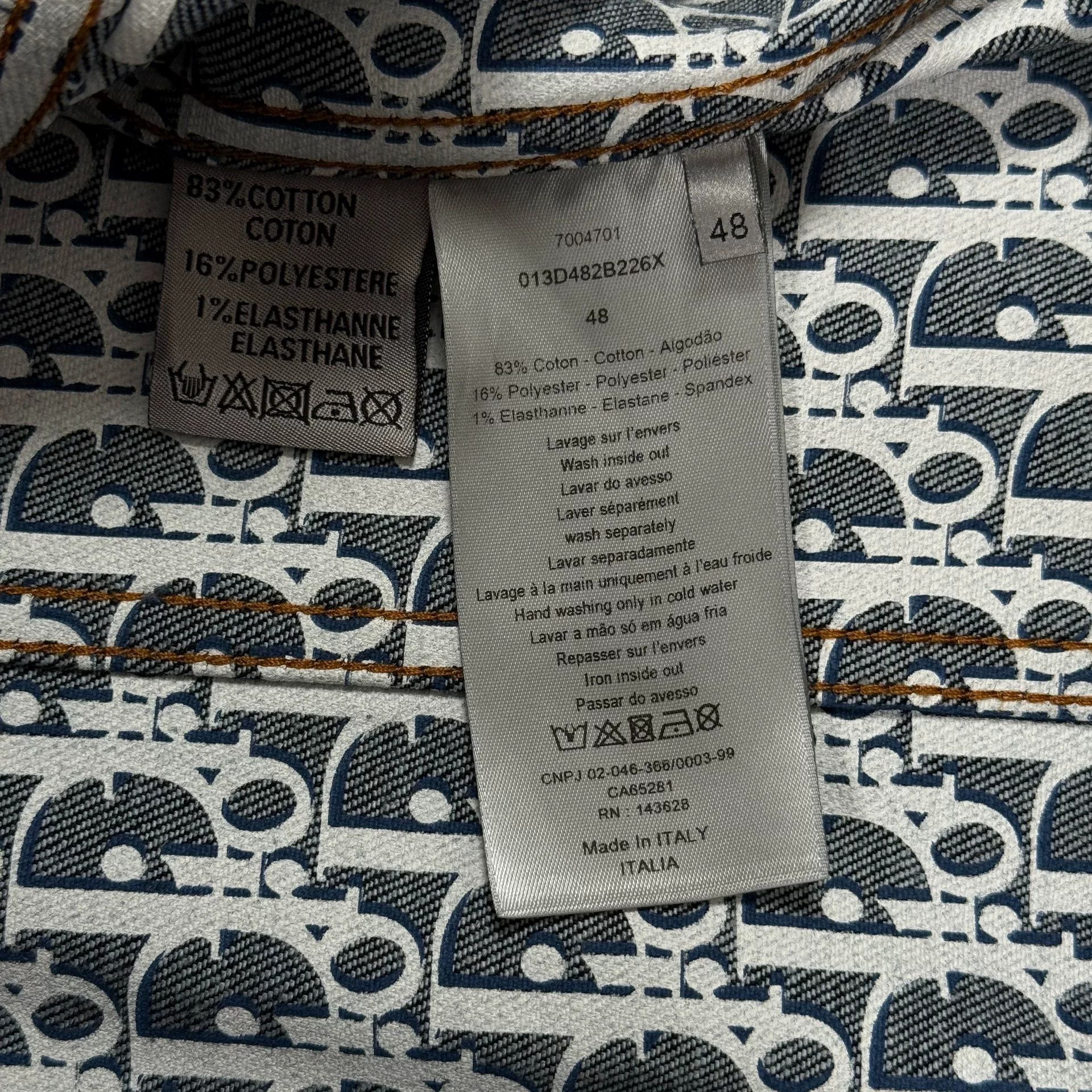 Dior Dior Oblique Lining Denim Jacket 48 Size US M / EU 48-50 / 2 - 5 Thumbnail