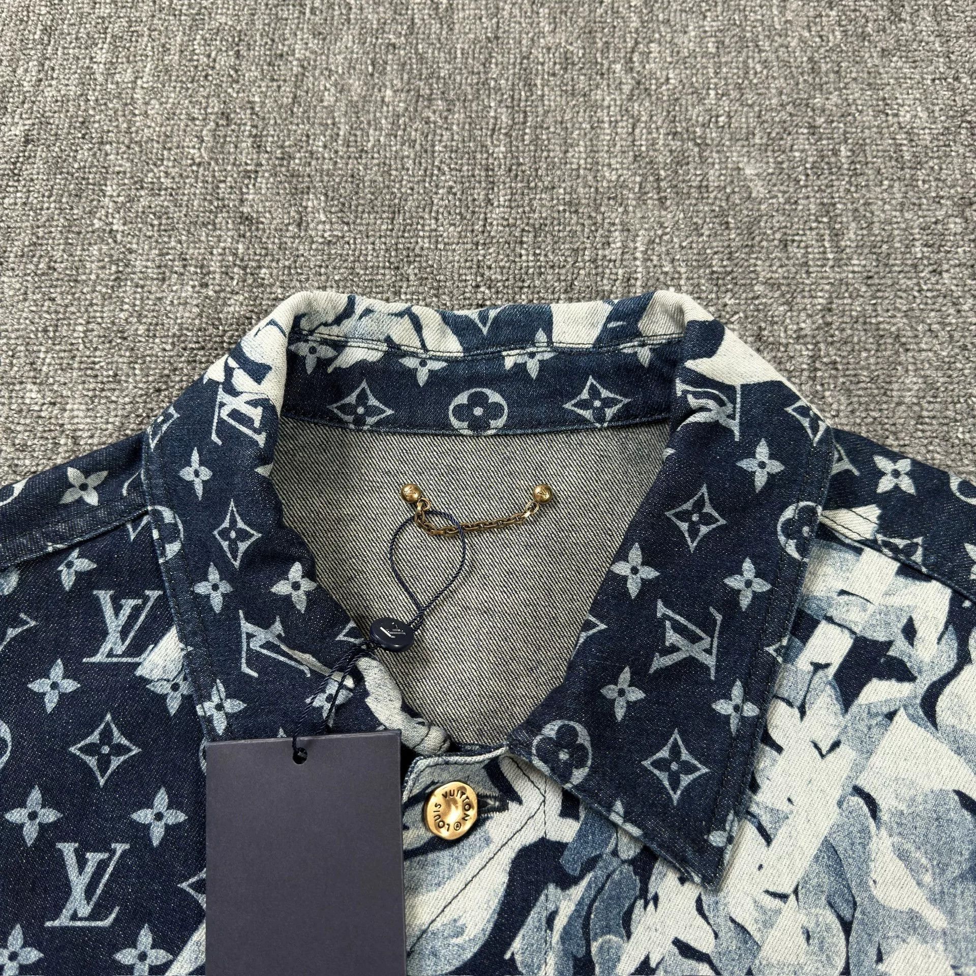 Louis Vuitton Louis Vuitton Monogram Seaweed Denim Jacket 52 Size US L / EU 52-54 / 3 - 5 Thumbnail