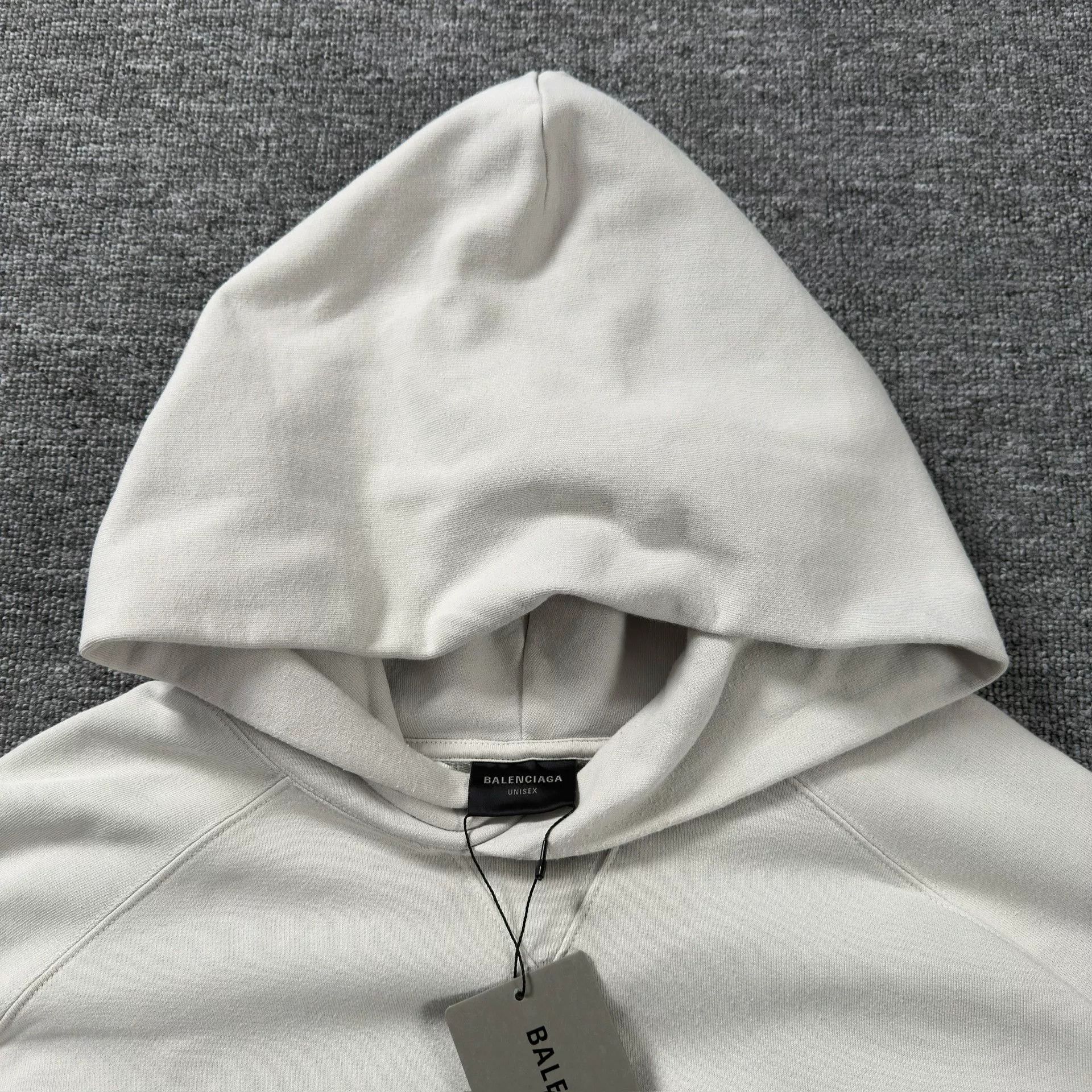 Balenciaga Balenciaga 3XL Layered Logo Hoodie Beige Size 2 Size US M / EU 48-50 / 2 - 2 Thumbnail