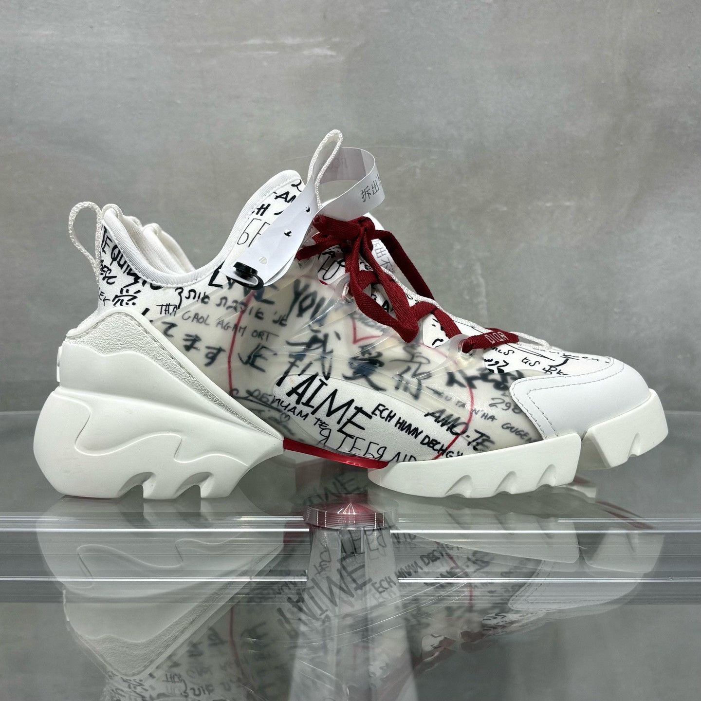 Dior Dior Limited Red Lowtop Sneakers it_37 Women Size US 7 / IT 37 - 4 Thumbnail