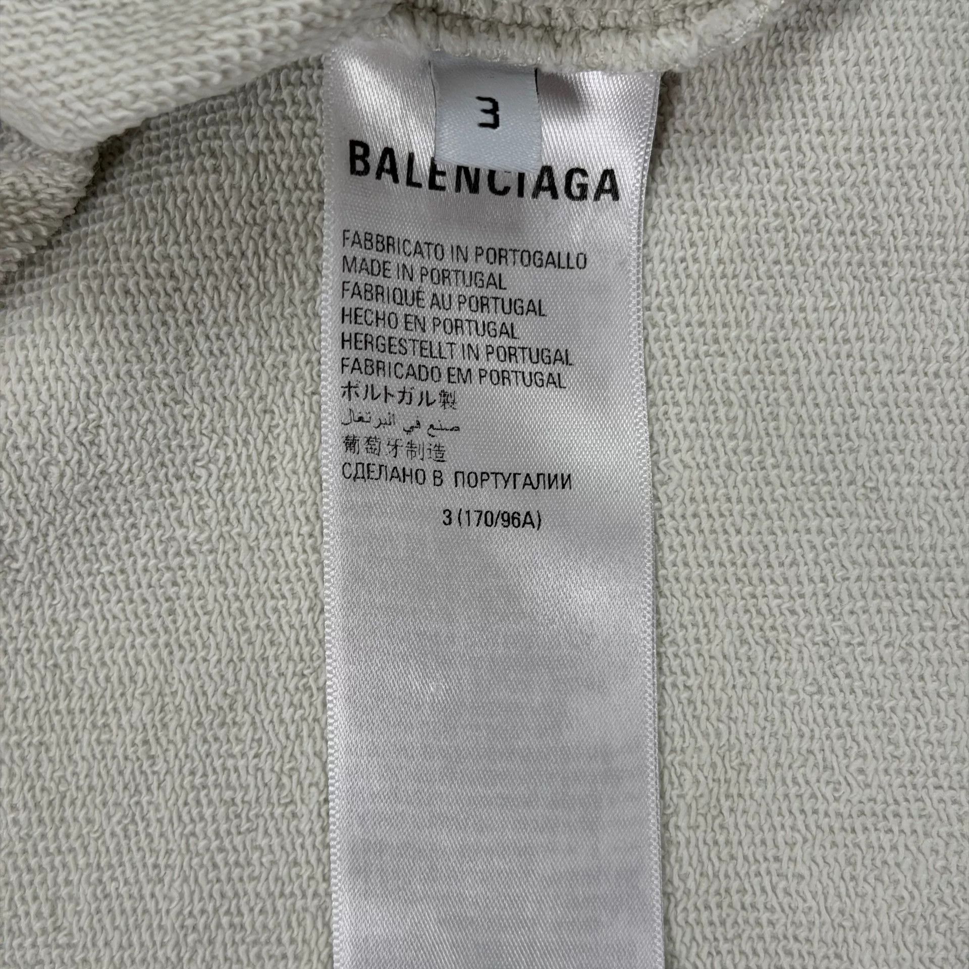Balenciaga Balenciaga White Gaffer Tape Logo Hoodie Size 3 Size US L / EU 52-54 / 3 - 6 Thumbnail