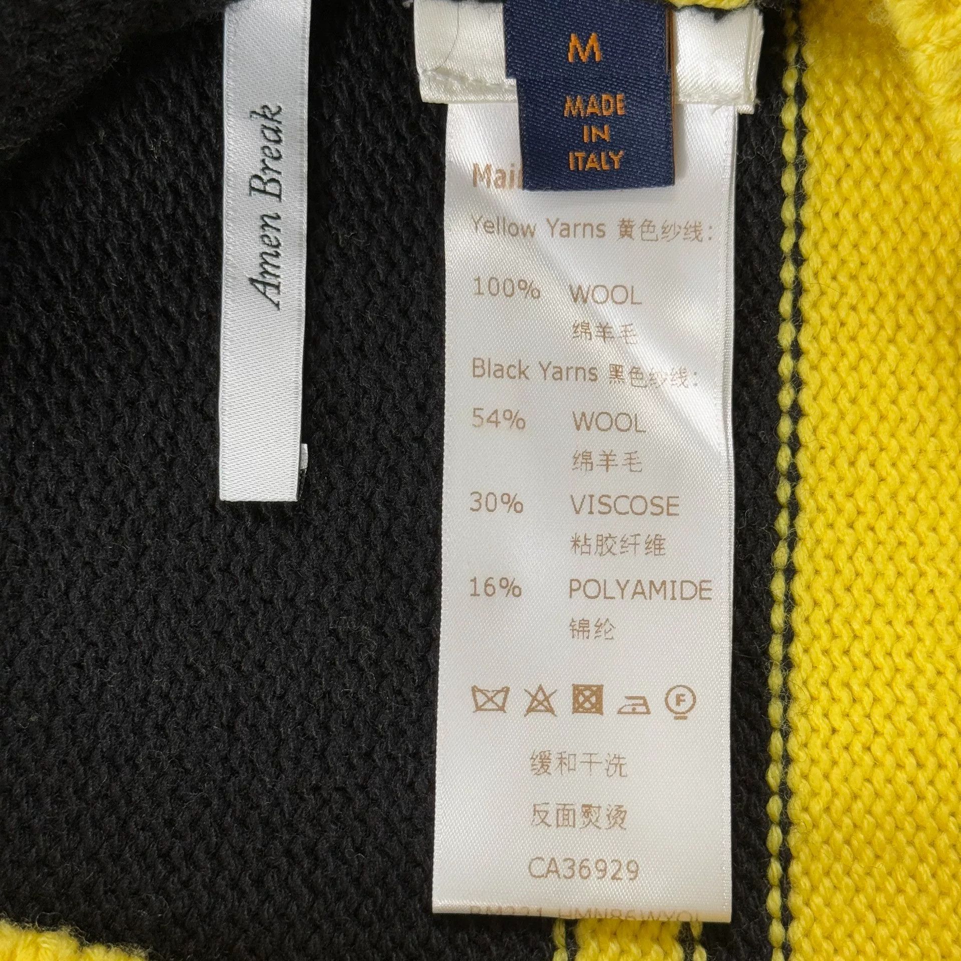 Louis Vuitton Louis Vuitton Intarsia Football Logo Sweater Size M Size US M / EU 48-50 / 2 - 6 Thumbnail