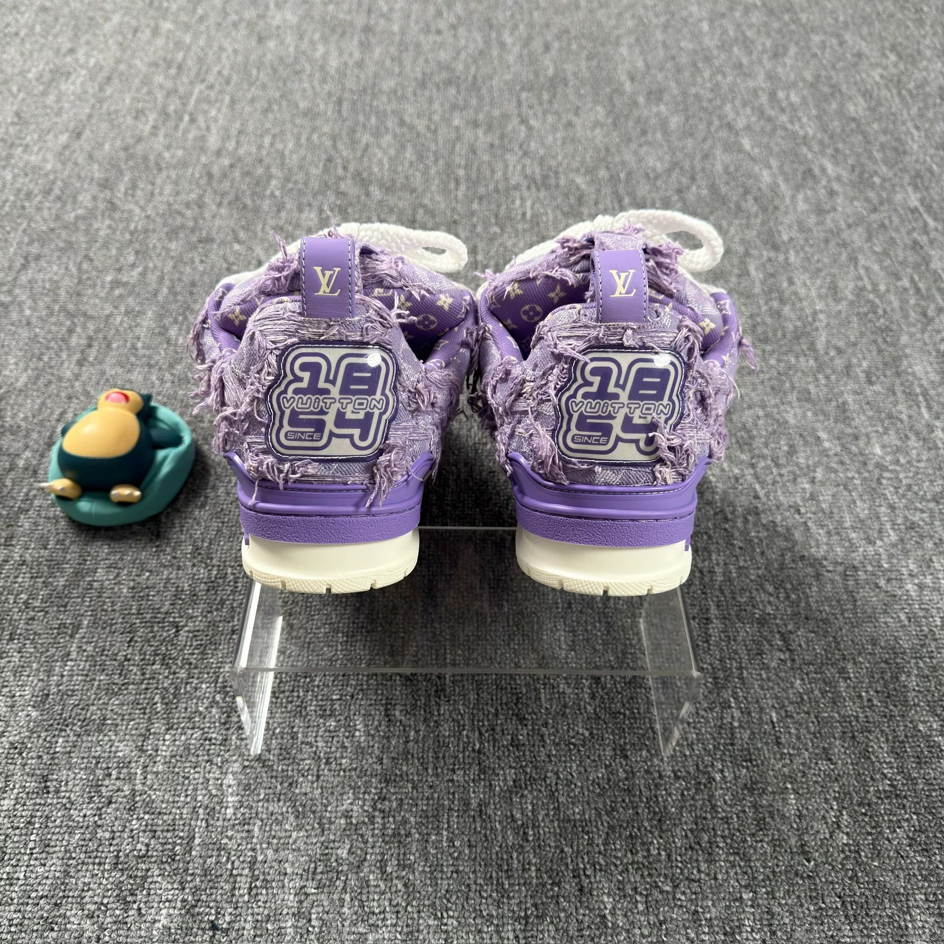 Louis Vuitton Louis Vuitton Purple Monogram LV Skate Sneakers 39 Size US 6 / EU 39 - 3 Thumbnail