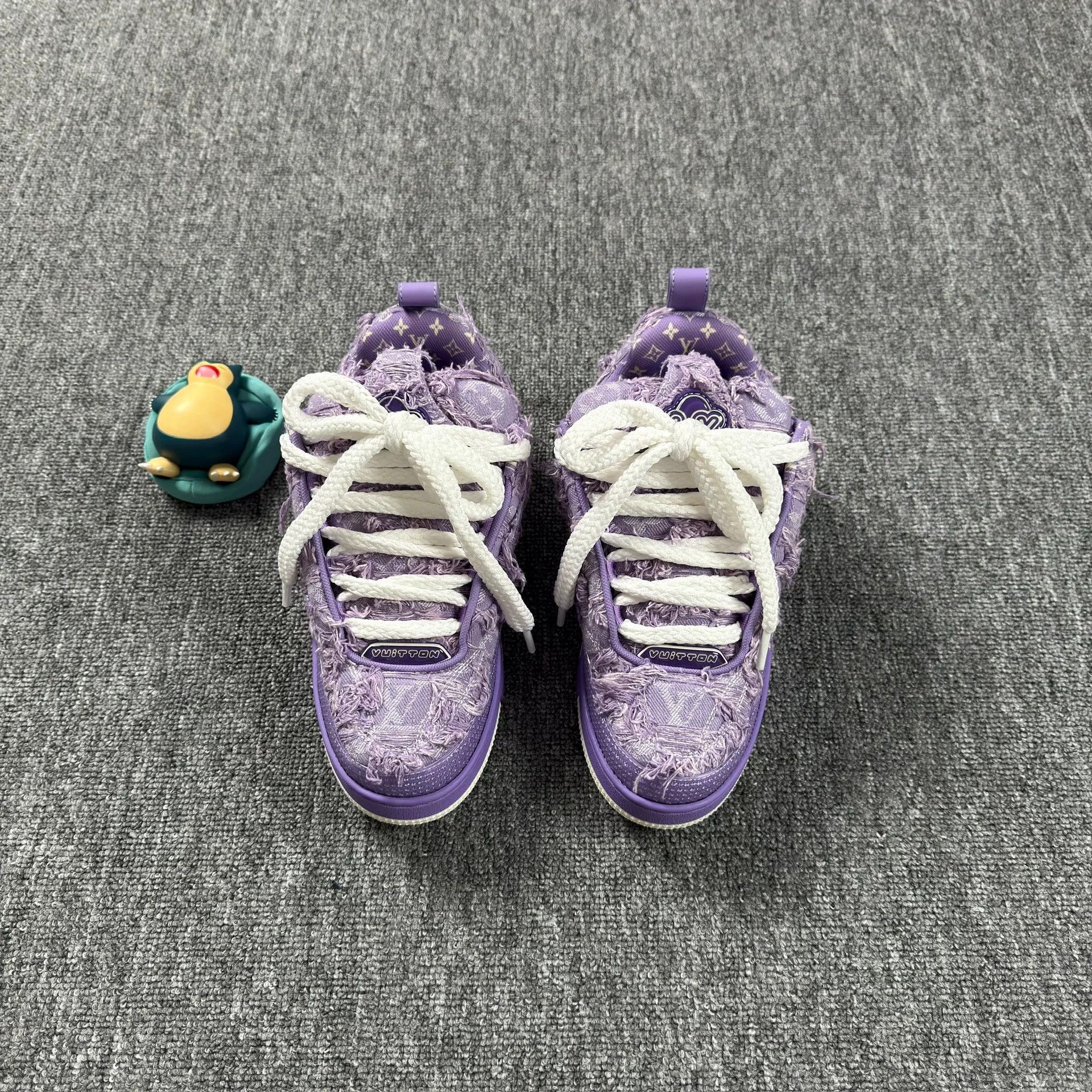 Louis Vuitton Louis Vuitton Purple Monogram LV Skate Sneakers 39 Size US 6 / EU 39 - 2 Thumbnail