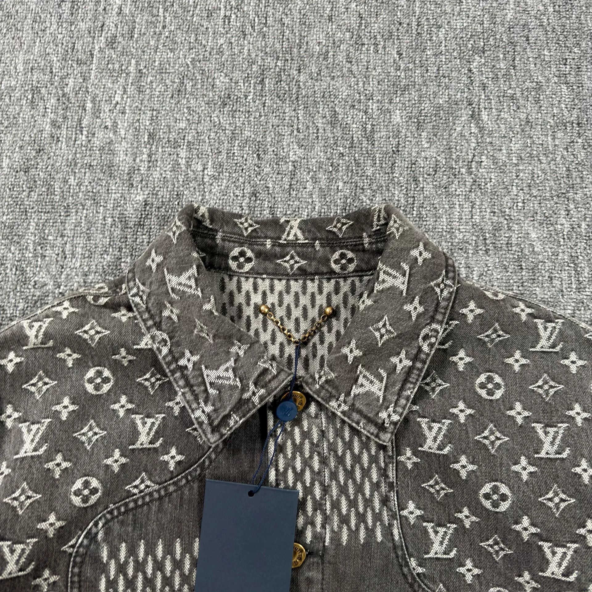 Louis Vuitton Louis Vuitton x Nigo Monogram Denim Jacket 48 Size US M / EU 48-50 / 2 - 2 Thumbnail