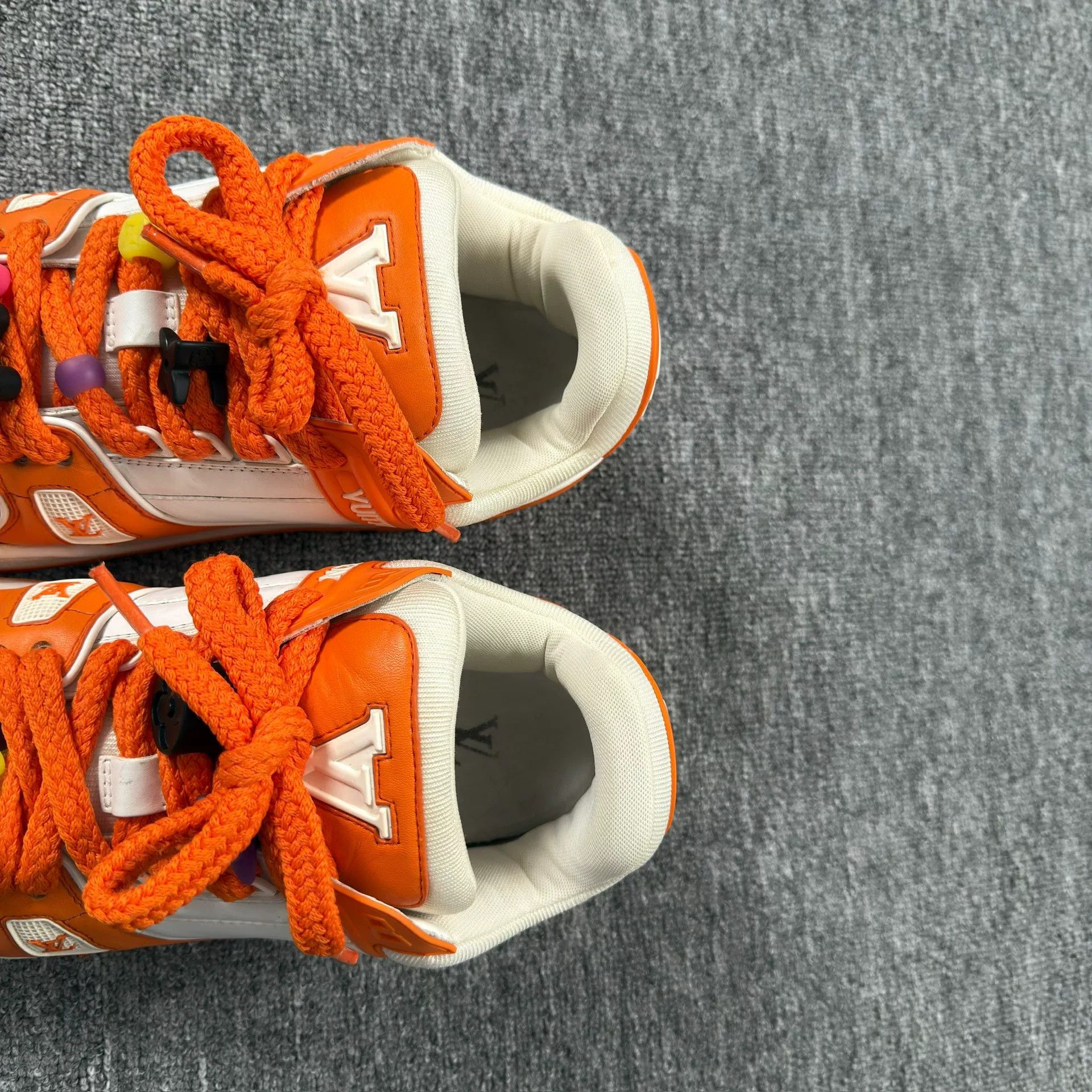 Louis Vuitton Louis Vuitton Orange LV Trainer Maxi Sneakers 11 Size US 11 / EU 44 - 6 Thumbnail