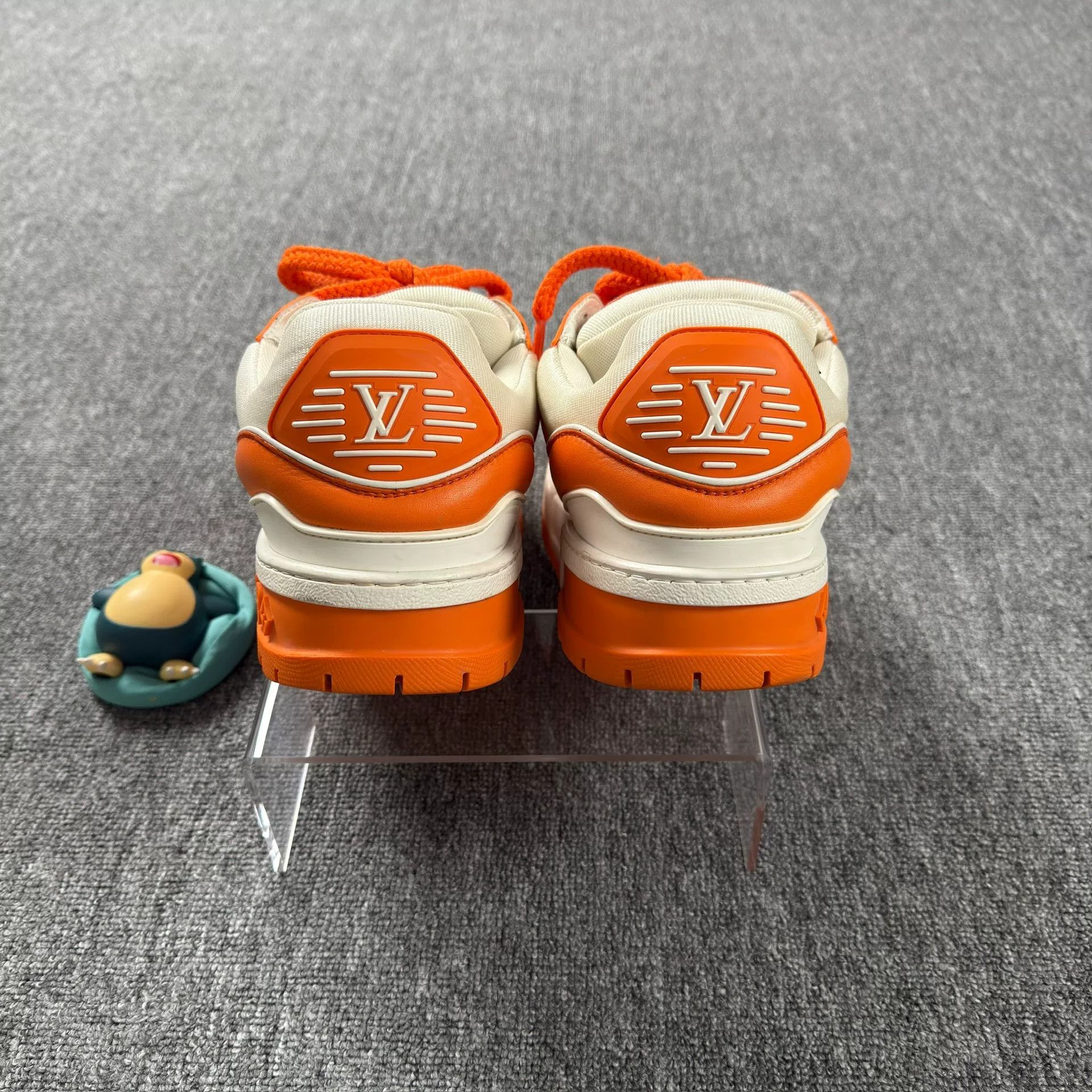 Louis Vuitton Louis Vuitton Orange LV Trainer Maxi Sneakers 11 Size US 11 / EU 44 - 3 Thumbnail