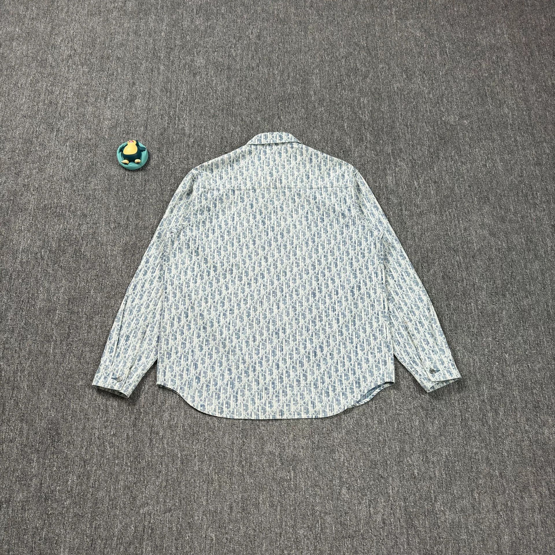Dior Dior Blue Oblique Monogram Shirt US L Size US L / EU 52-54 / 3 - 2 Thumbnail