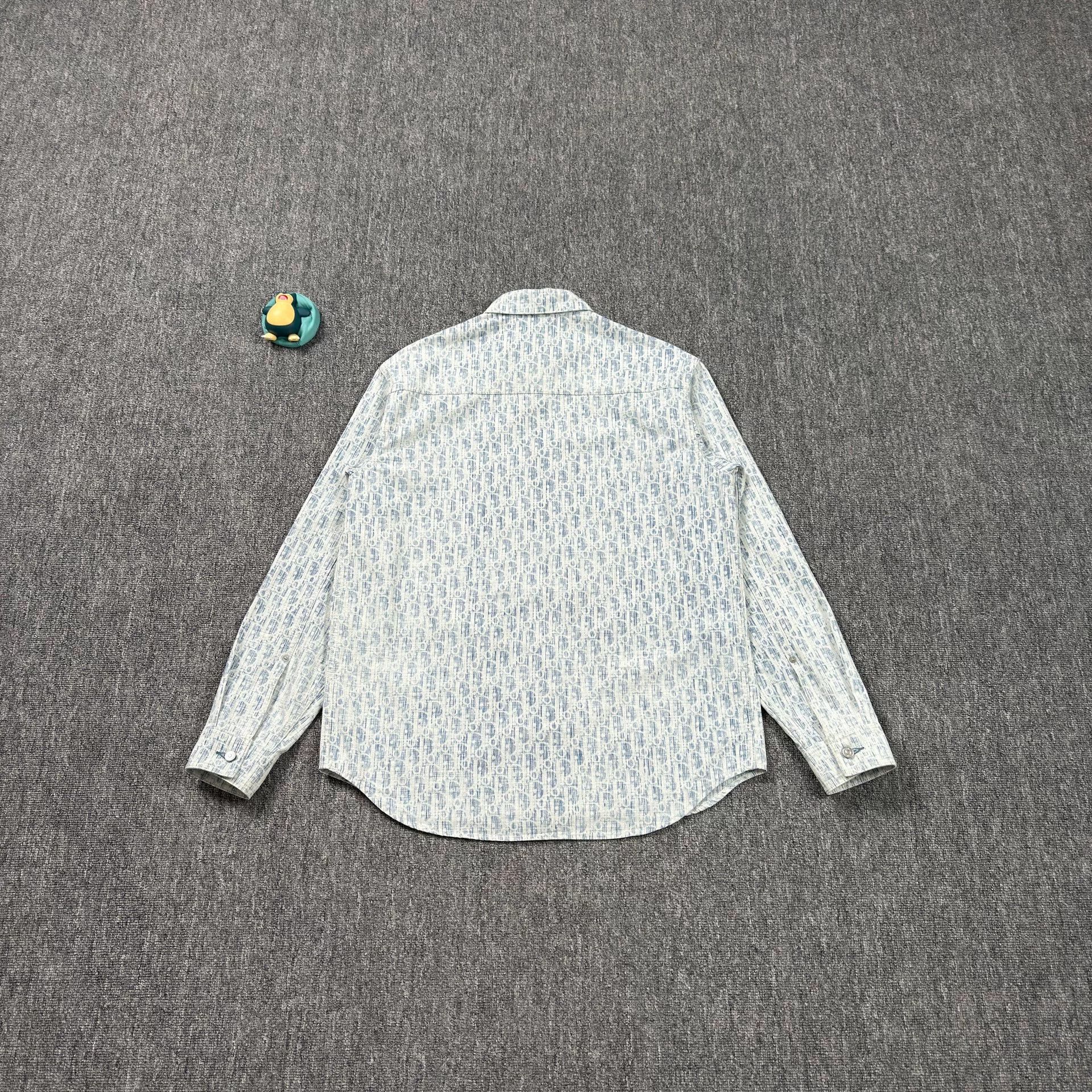 Dior Dior Oblique Print Long Sleeve Button Up Shirt Size 39 Size US M / EU 48-50 / 2 - 2 Thumbnail