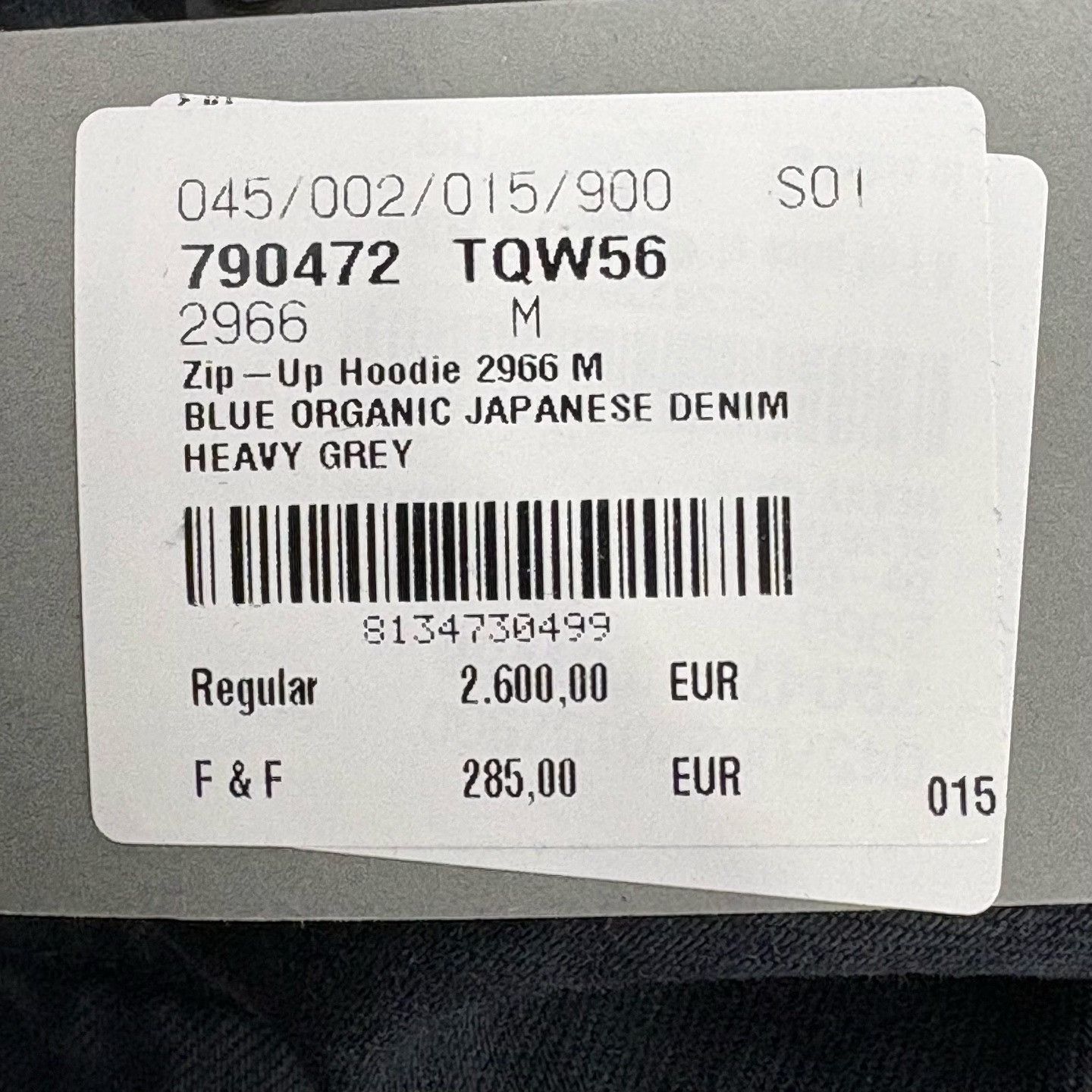 Balenciaga Balenciaga Denim Cotton Gray Heavy Coat m Men Size US M / EU 48-50 / 2 - 8 Thumbnail