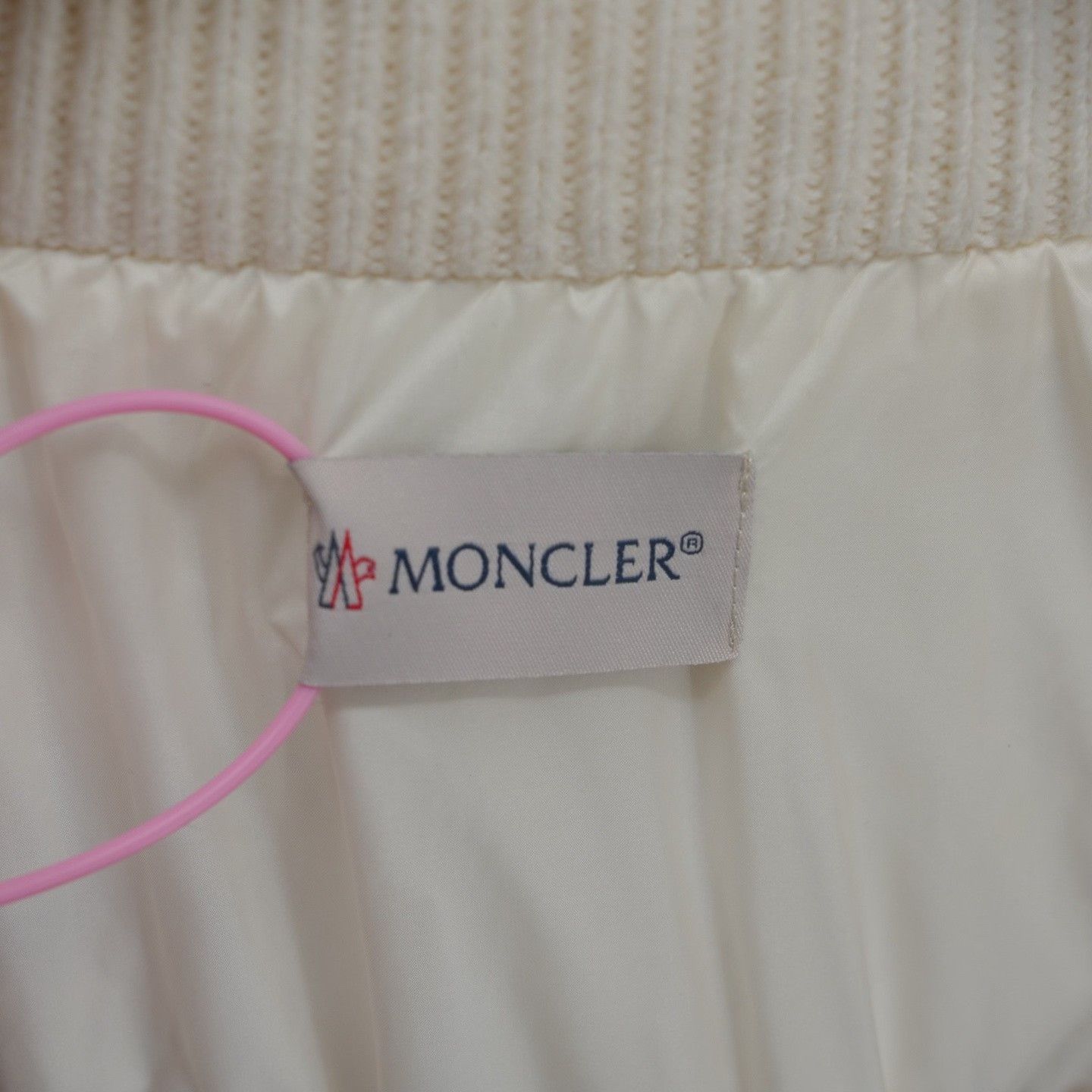 Moncler Moncler Knit Wool White Down Jacket S Women Size S / US 4 / IT 40 - 3 Thumbnail
