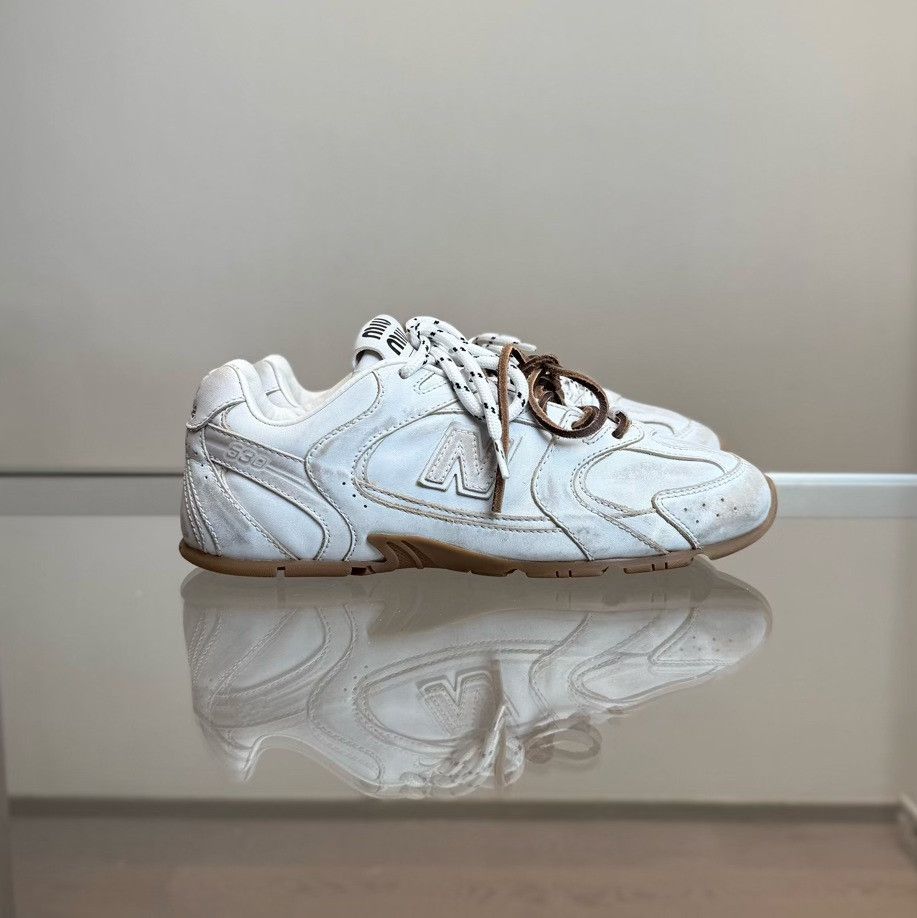 Miu Miu Miu Miu Collab White Lowtop Sneakers it_37-5 Women Size US 7.5 / IT 37.5 - 2 Thumbnail