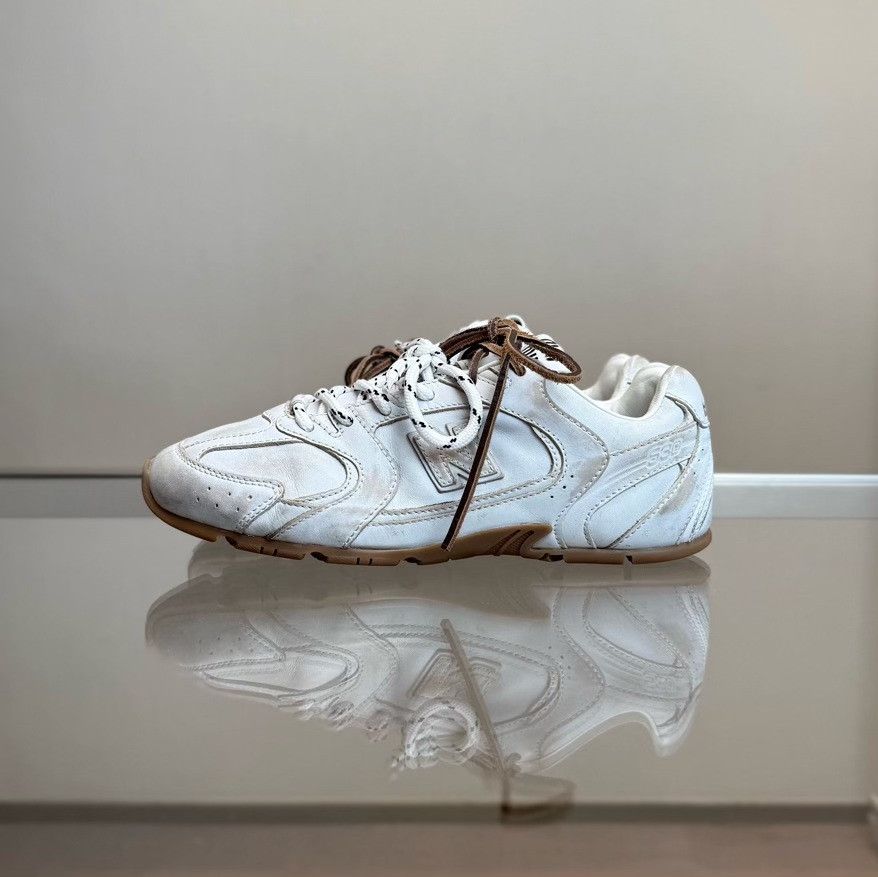Miu Miu Miu Miu Collab White Lowtop Sneakers it_37-5 Women Size US 7.5 / IT 37.5 - 3 Thumbnail