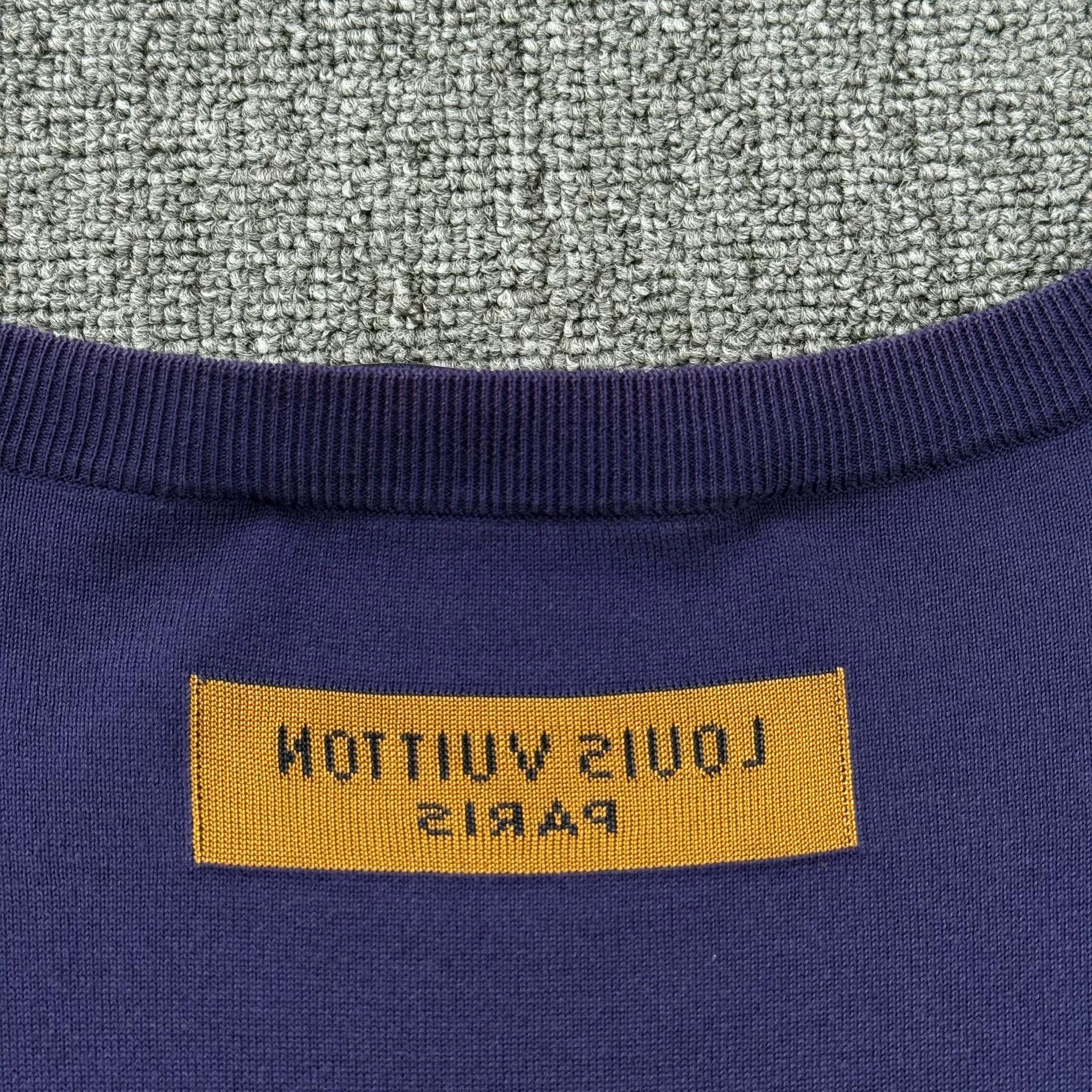 Louis Vuitton Louis Vuitton Script Logo Knit T-Shirt XL Size US XL / EU 56 / 4 - 7 Thumbnail