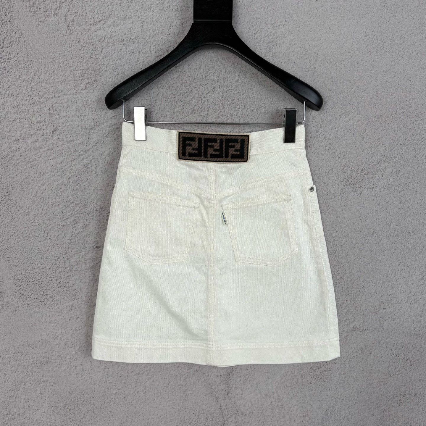 Fendi Fendi Retro White Skirt 37 Women Size 37" - 2 Thumbnail