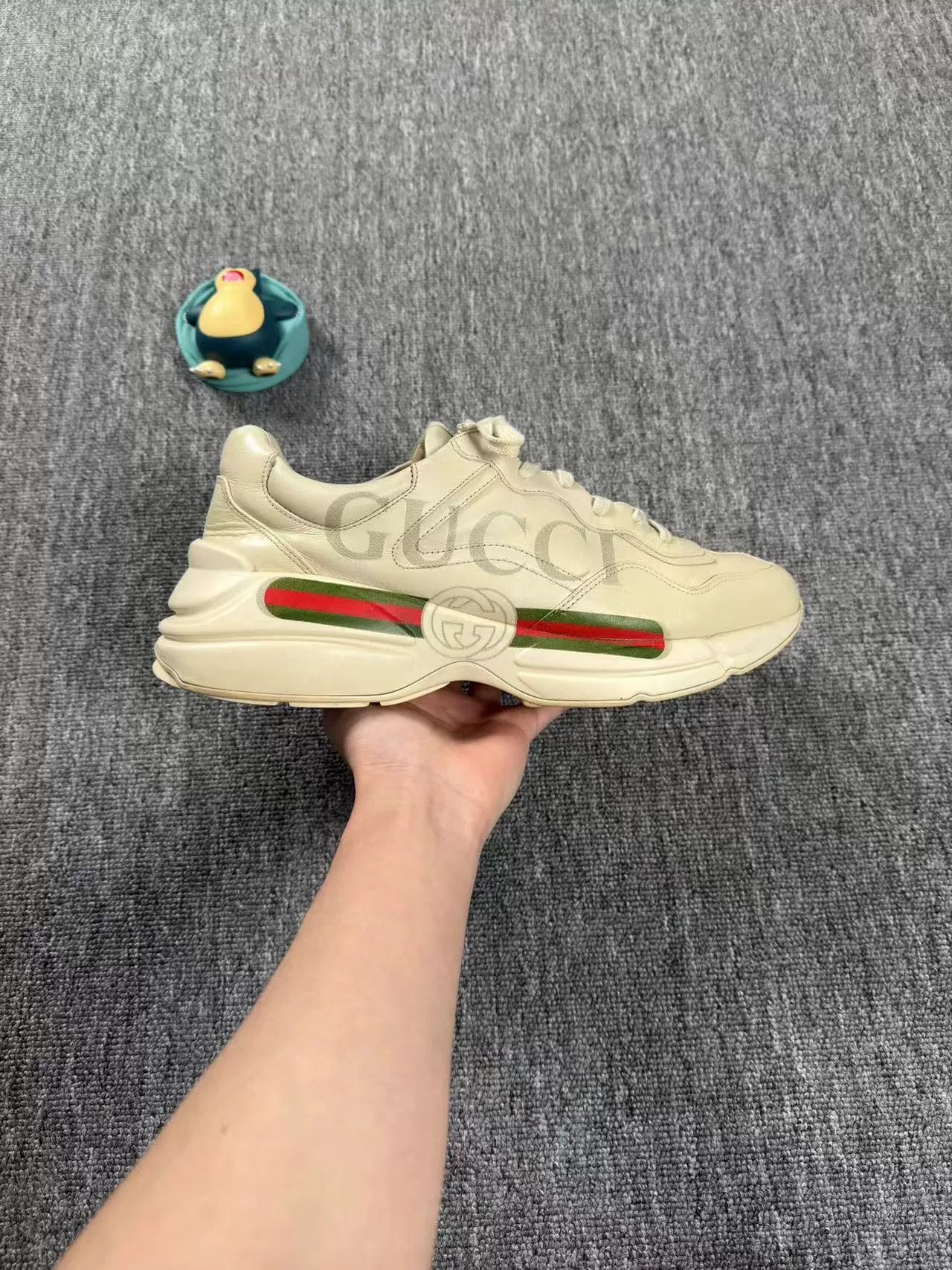 Gucci Gucci Rhyton Web Logo Sneakers Size 12 Size US 12 / EU 45 - 6 Thumbnail