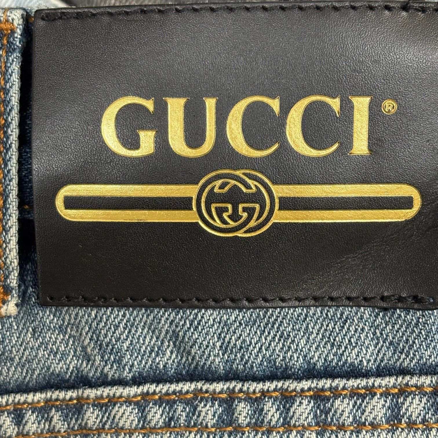 Gucci Gucci Retro Embroidered Blue Denim Jeans 32 Men Size US 32 / EU 48 - 7 Thumbnail