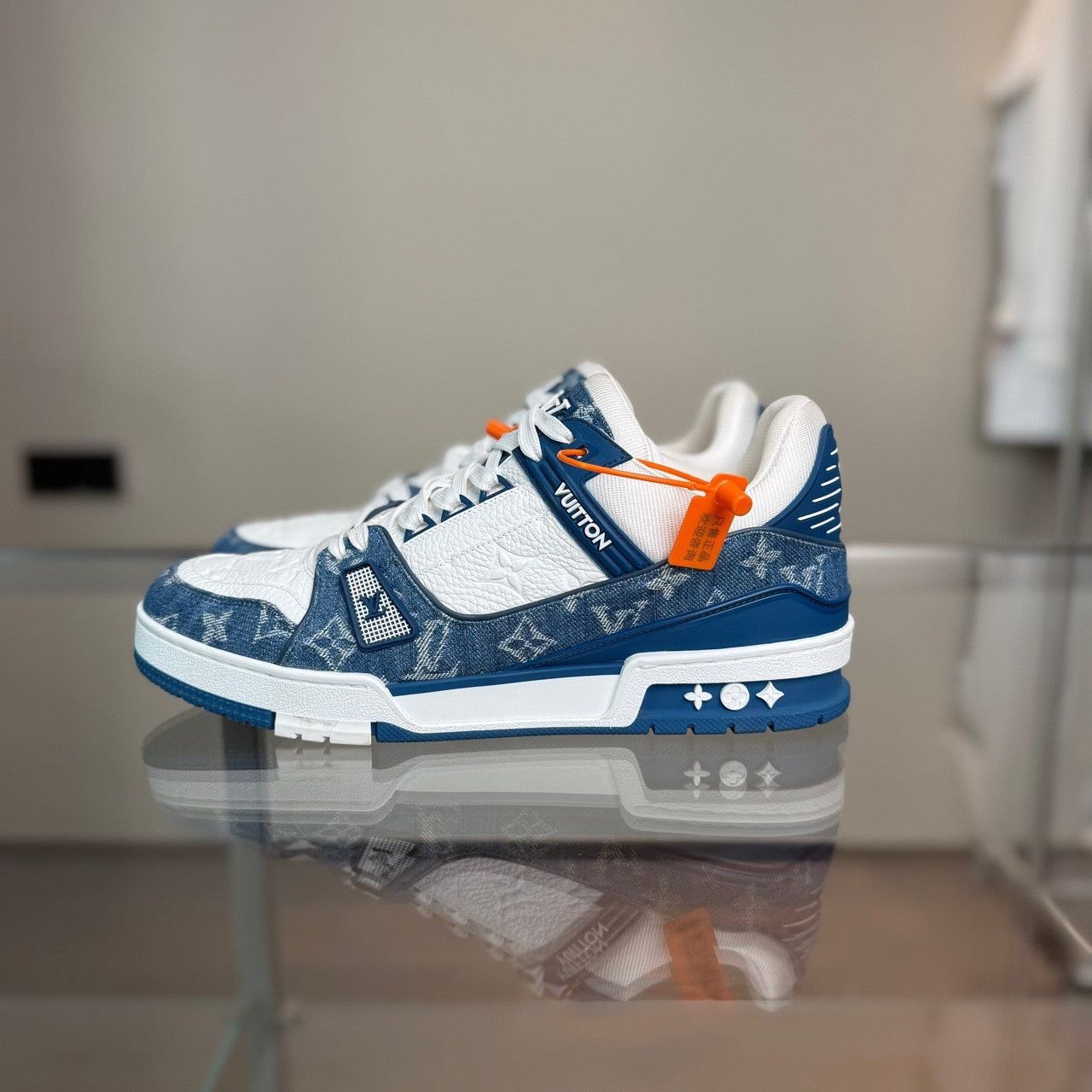 Louis Vuitton Louis Vuitton Training Denim Blue Lowtop Sneakers 9 Men Size US 9 / EU 42 - 3 Thumbnail