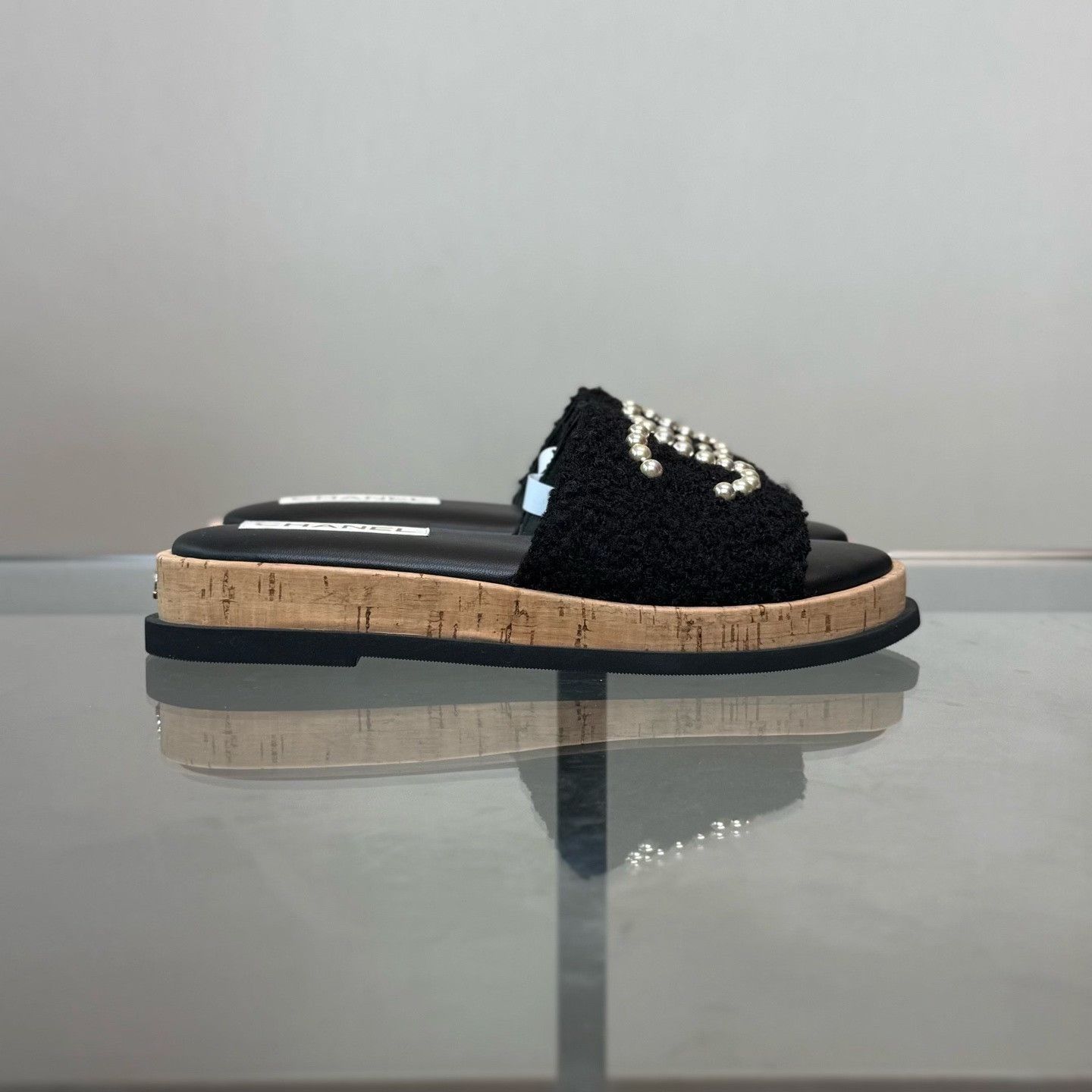 Chanel Chanel Black Sandals us_12 Women Size US 12 / IT 42 - 3 Thumbnail