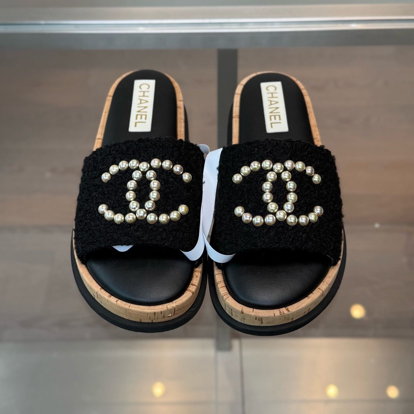 Chanel Chanel Black Sandals us_12 Women Size US 12 / IT 42 - 2 Thumbnail