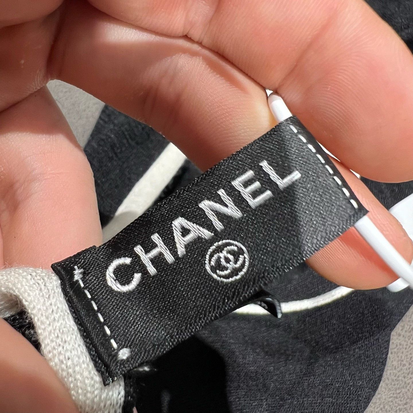 Chanel Chanel Black Scarf one size Men Size ONE SIZE - 5 Thumbnail