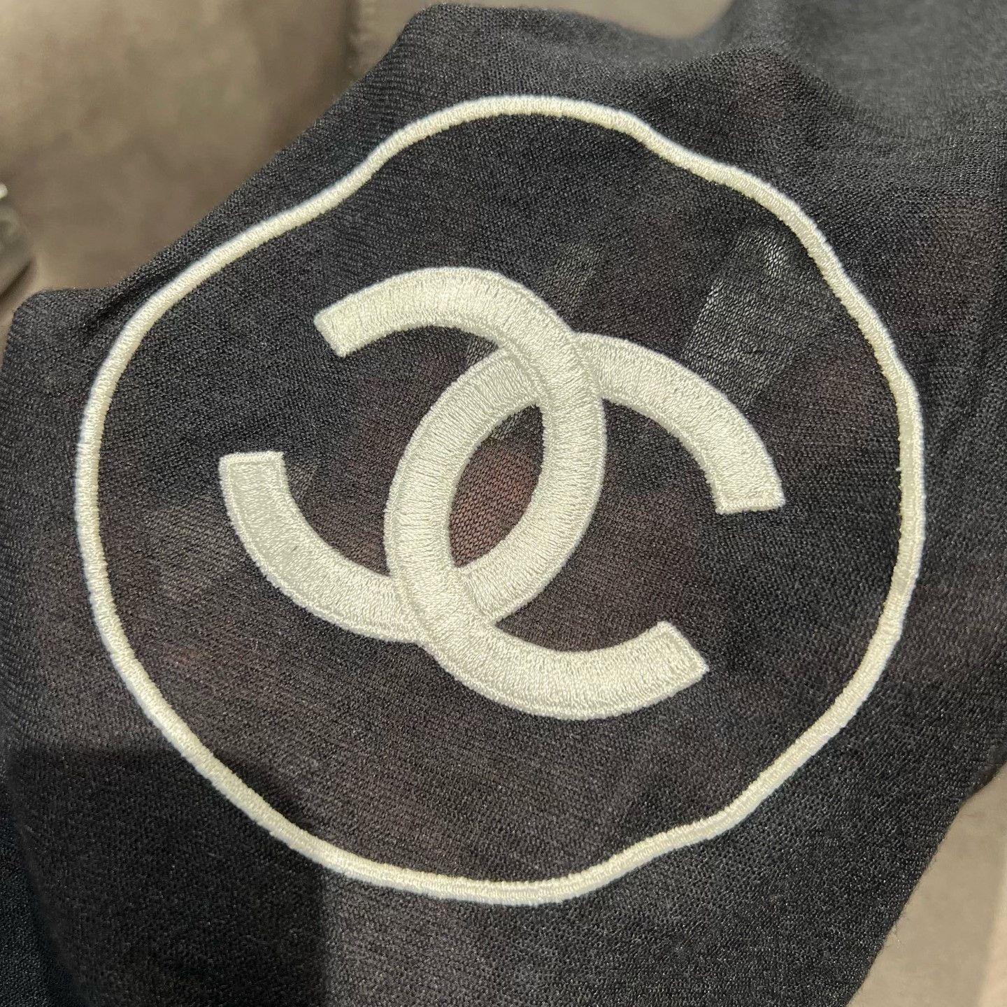 Chanel Chanel Black Scarf one size Men Size ONE SIZE - 3 Thumbnail