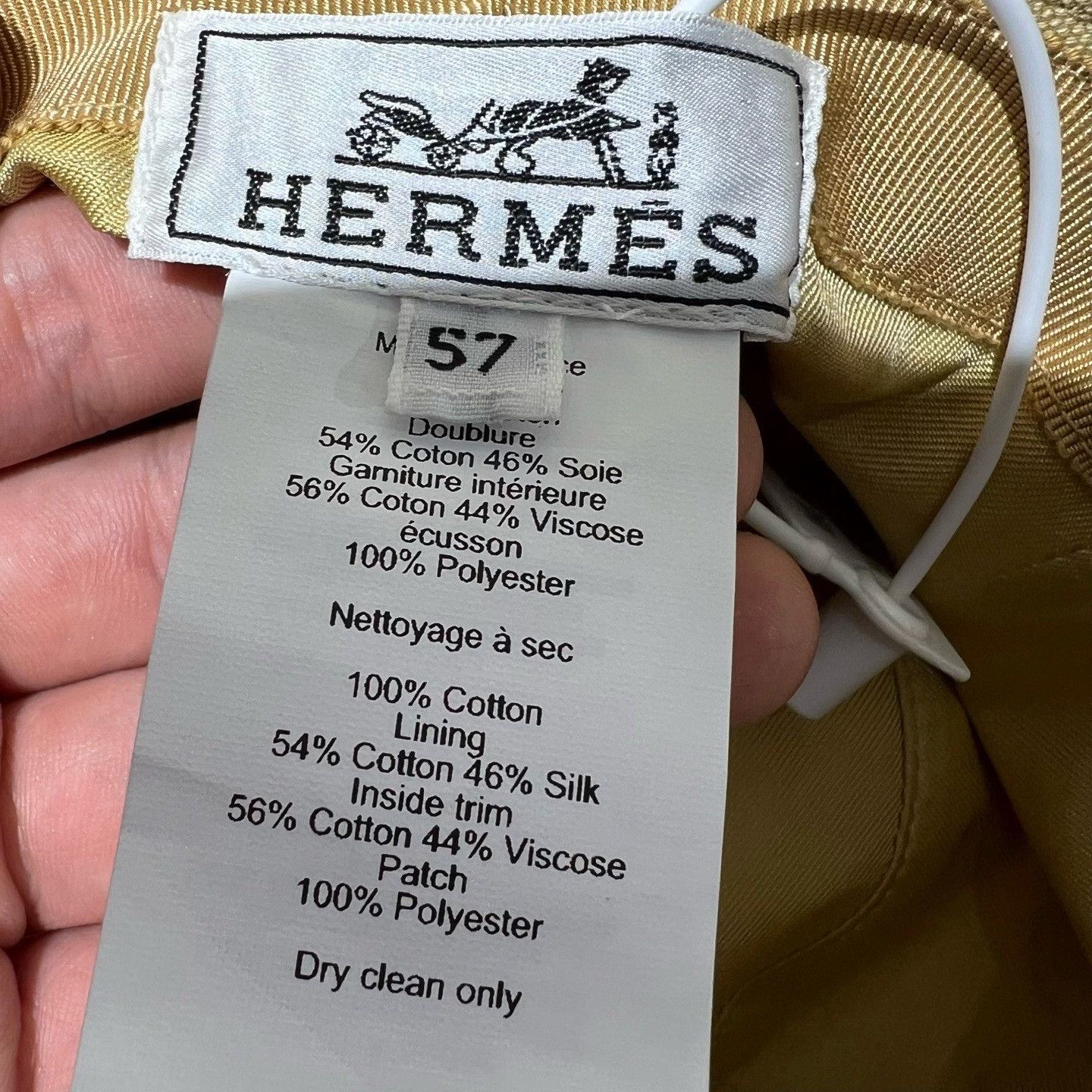 Hermes Hermes Metallic Gold Hat one size Men Size ONE SIZE - 4 Thumbnail