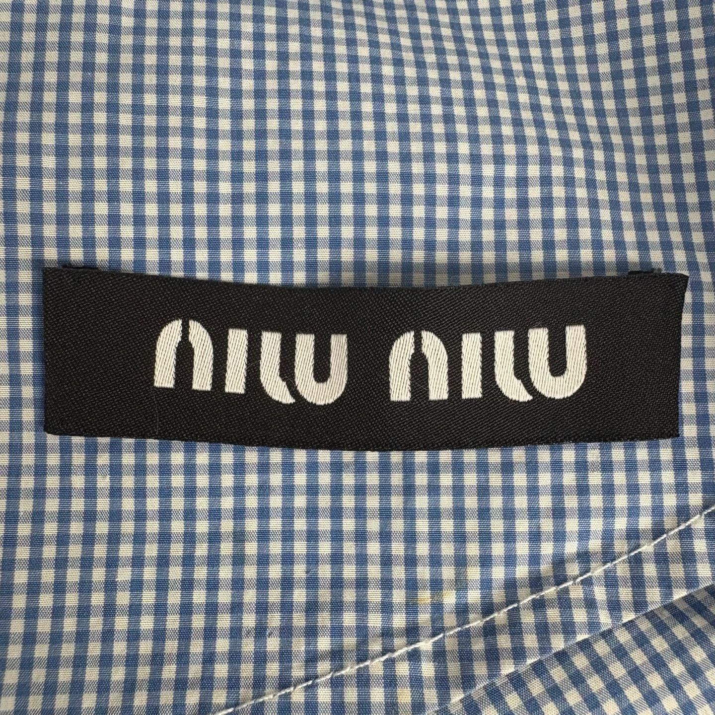 Miu Miu Miu Miu Retro Blue Button Up it_42 Women Size M / US 6-8 / IT 42-44 - 6 Thumbnail