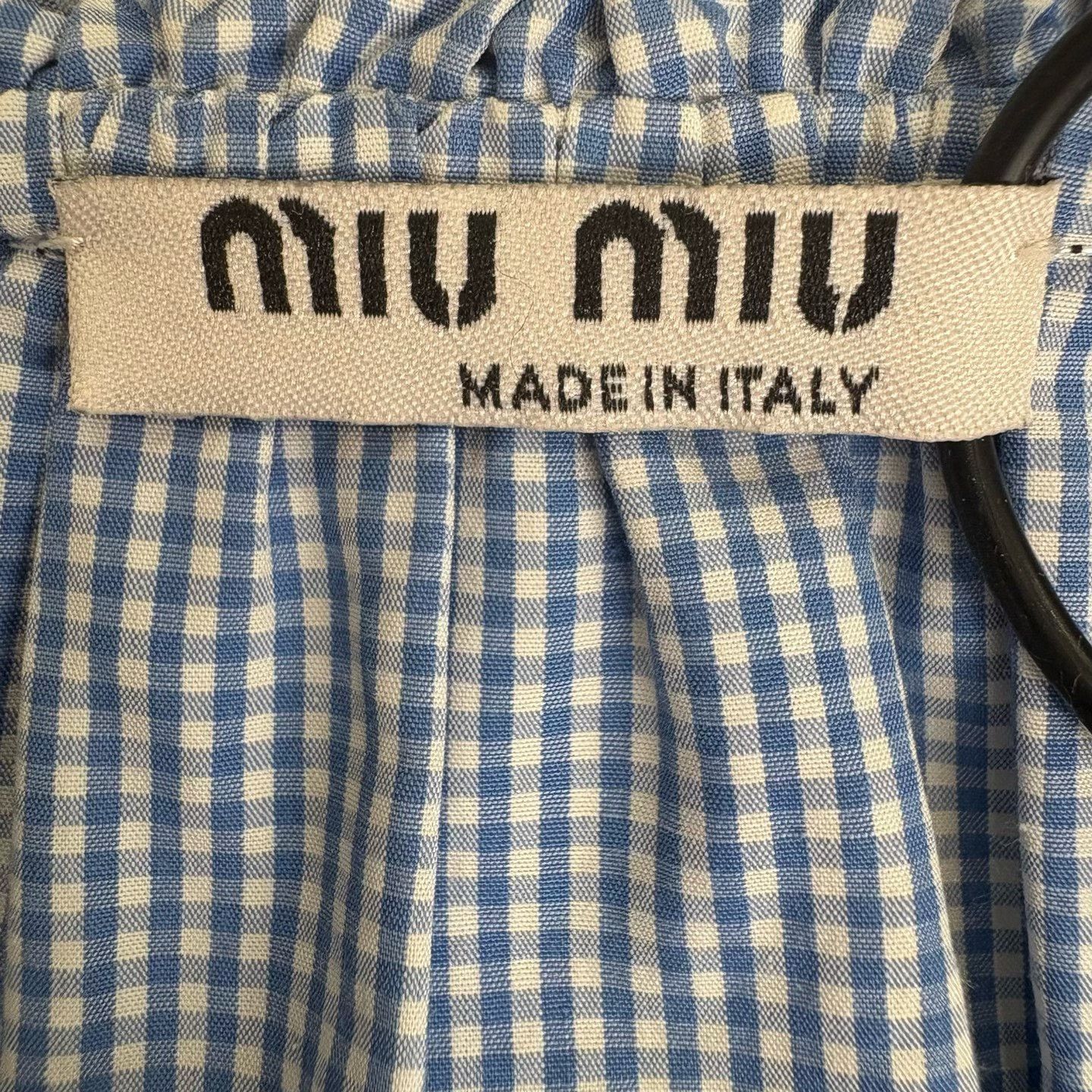 Miu Miu Miu Miu Retro Blue Button Up it_42 Women Size M / US 6-8 / IT 42-44 - 3 Thumbnail