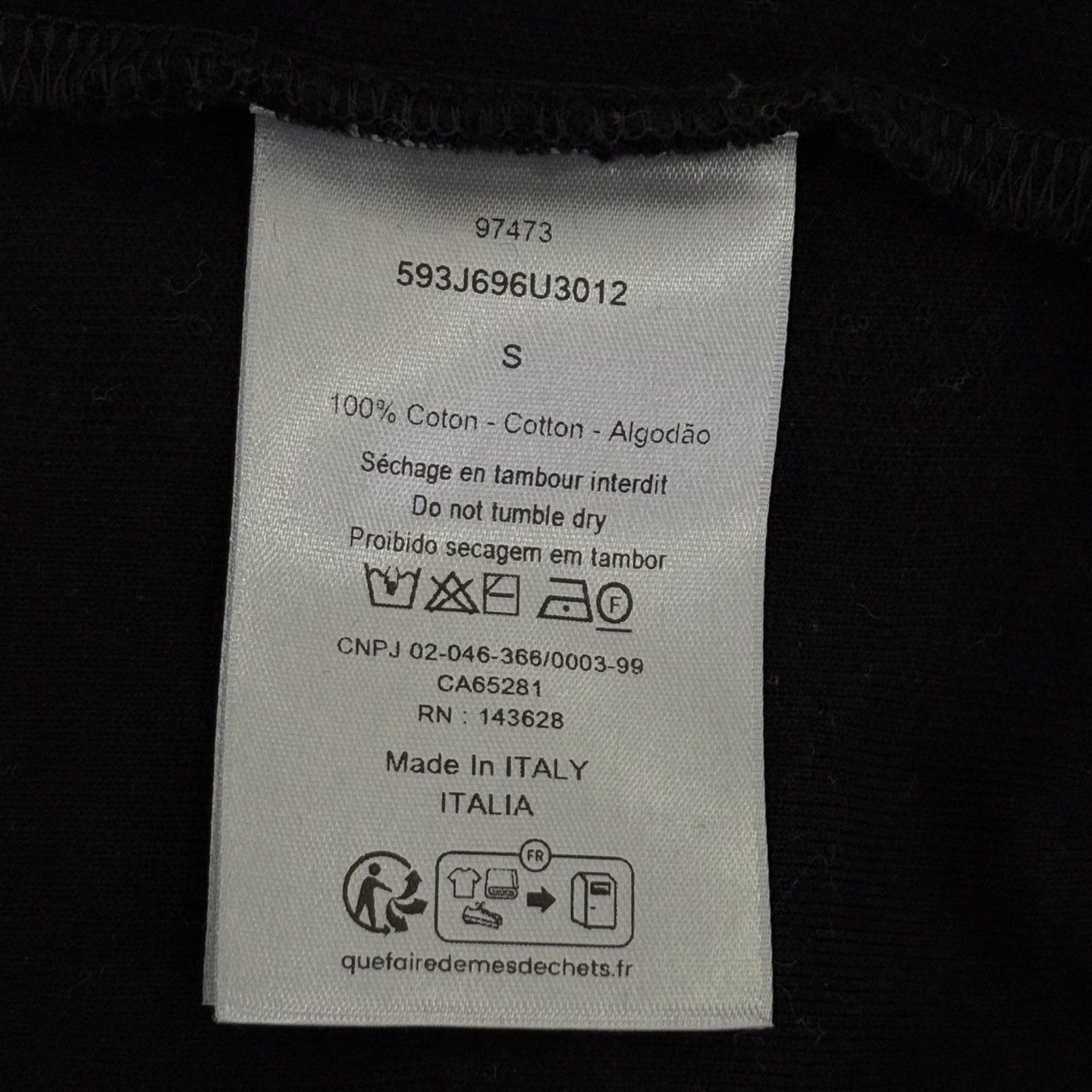 Dior Dior Retro Embroidered Black T-Shirt s Men Size US S / EU 44-46 / 1 - 4 Thumbnail