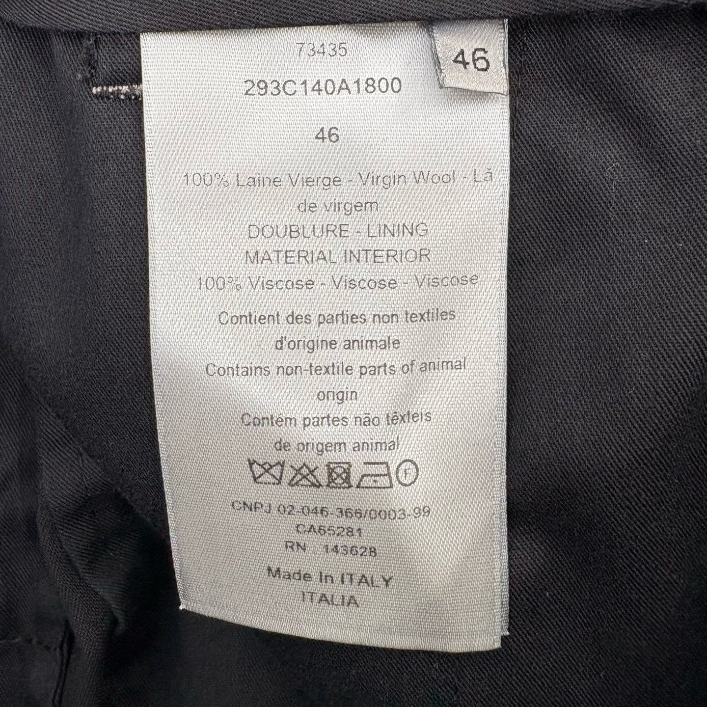 Dior Dior Casual Black Formal Trousers 40r Men Size 40R - 4 Thumbnail