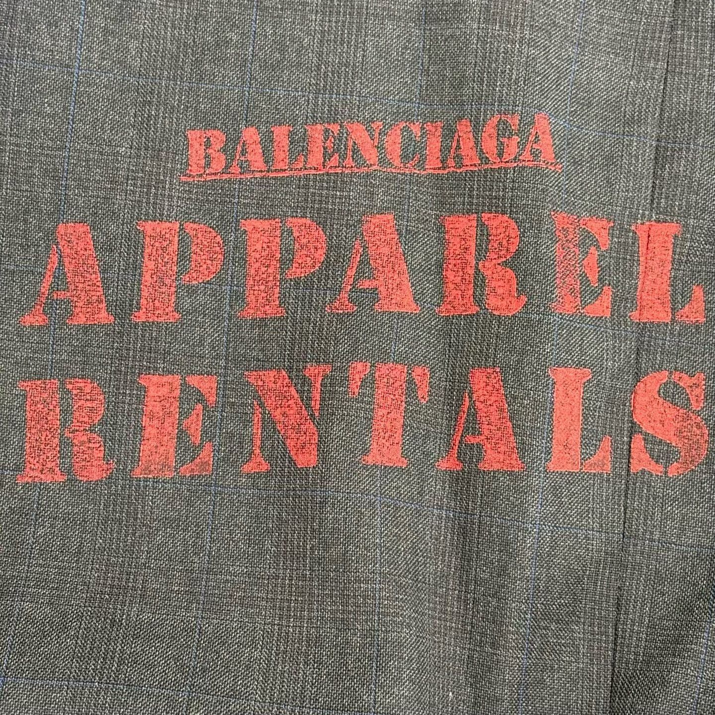 Balenciaga Balenciaga Printed Gray Suit 40r Men Size 40R - 5 Thumbnail