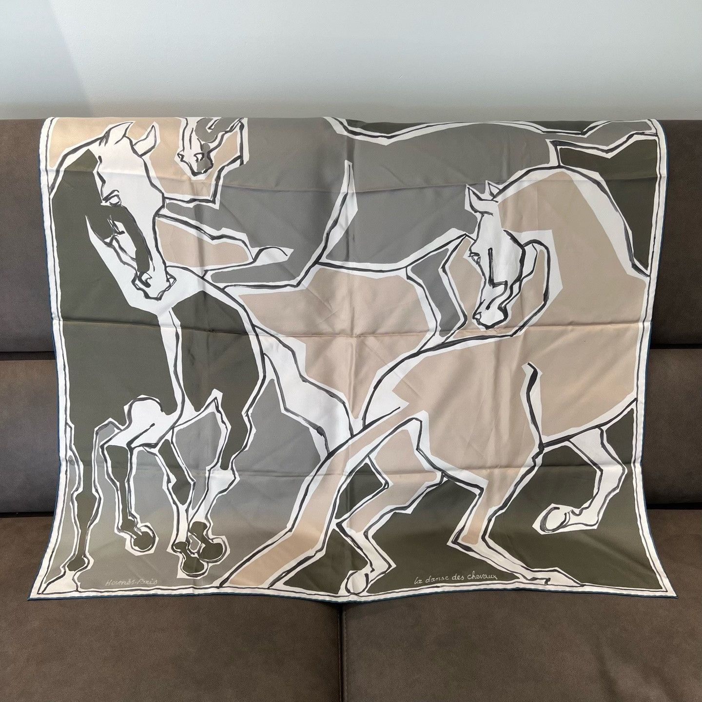 Hermes Hermes Silk Blue Scarf one size Men Size ONE SIZE - 2 Thumbnail
