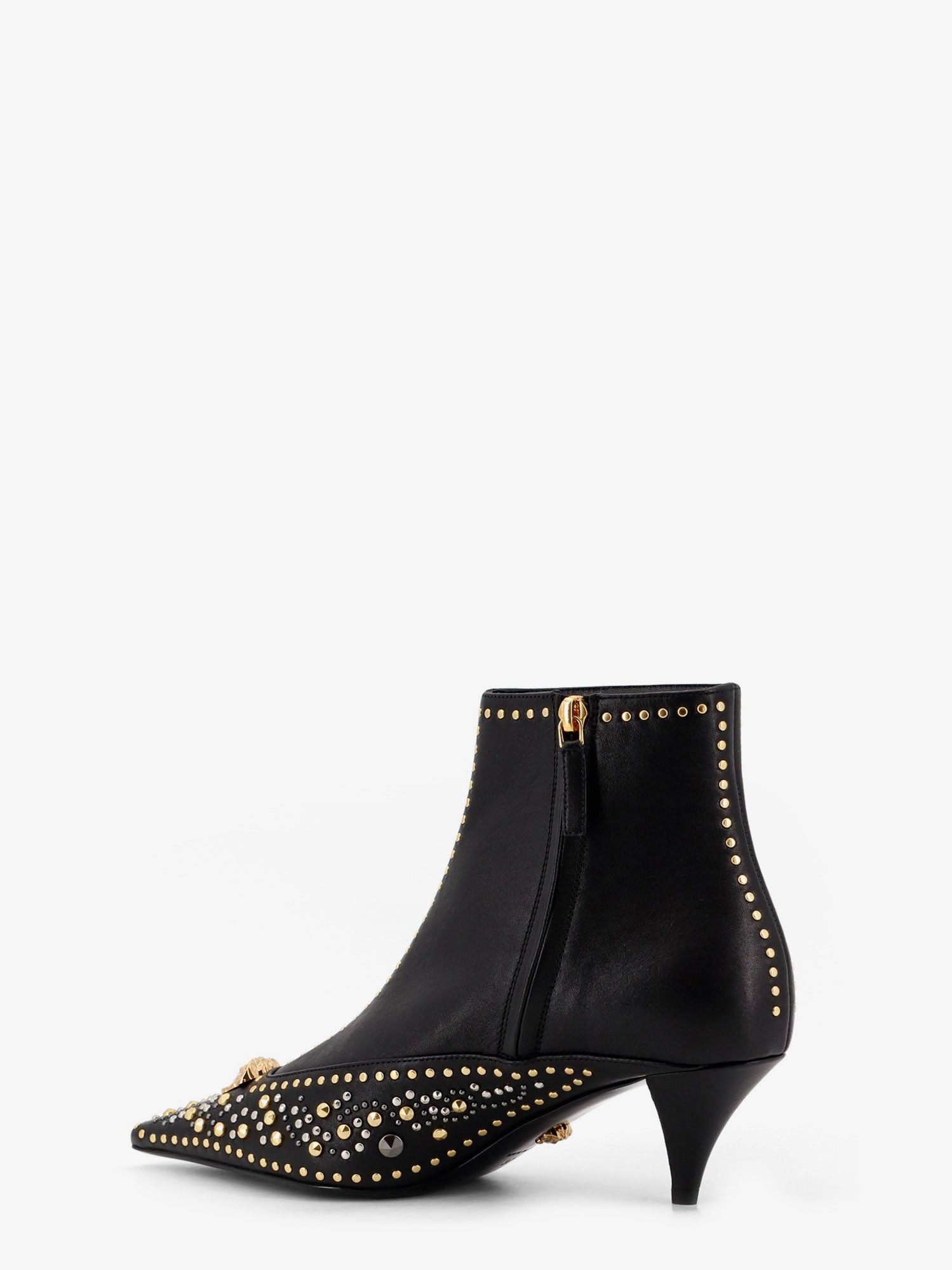 Versace Leather Ankle Boots Size US 6.5 / IT 36.5 - 3 Thumbnail