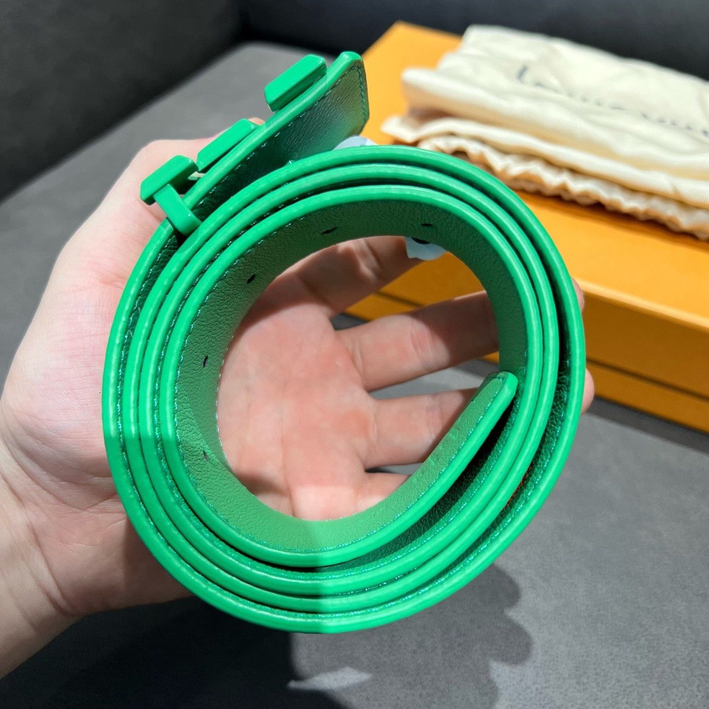 Louis Vuitton Louis Vuitton Retro Green Belt one size Men Size ONE SIZE - 9 Thumbnail