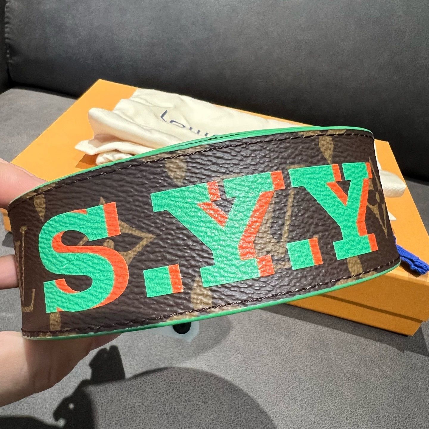 Louis Vuitton Louis Vuitton Retro Green Belt one size Men Size ONE SIZE - 3 Thumbnail