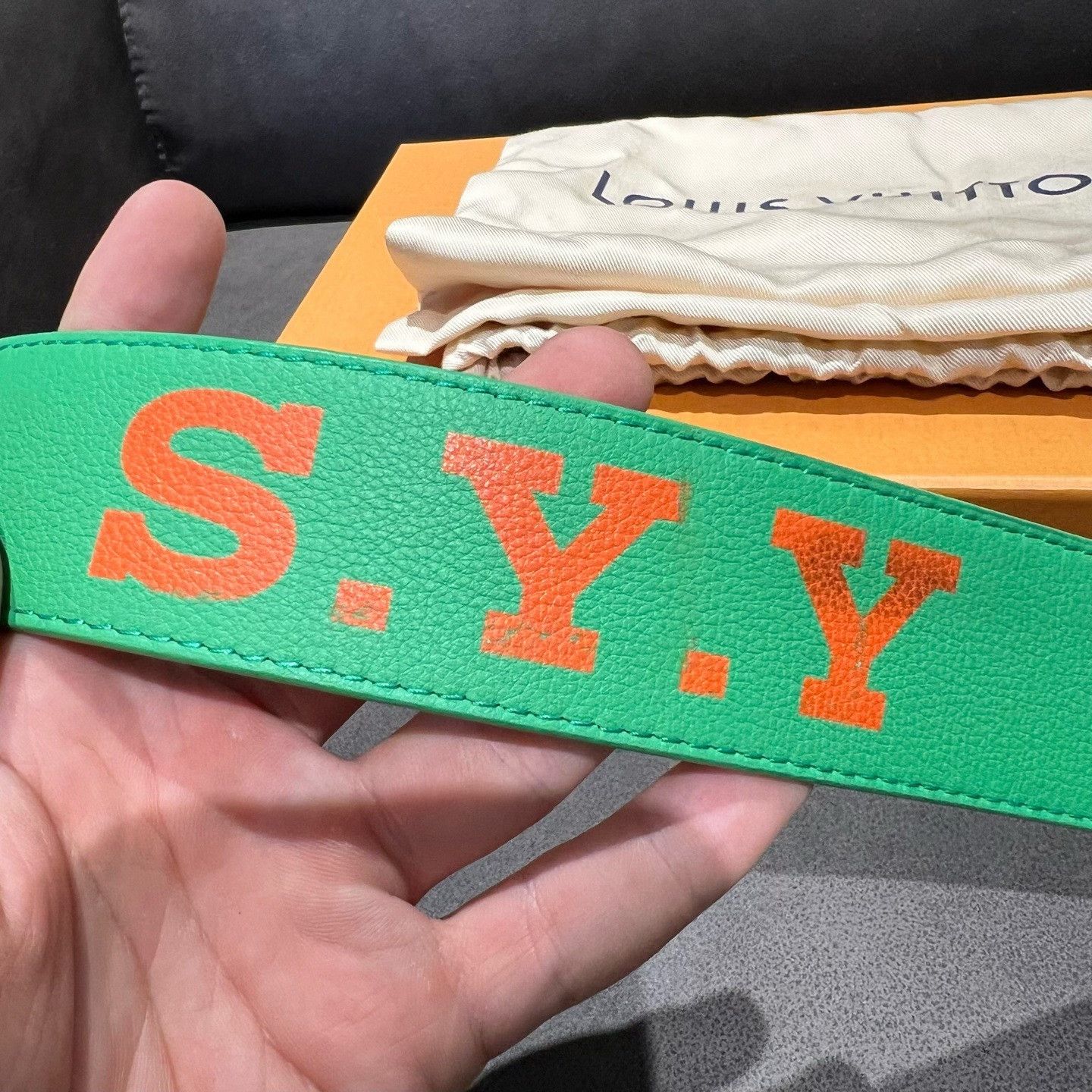 Louis Vuitton Louis Vuitton Retro Green Belt one size Men Size ONE SIZE - 4 Thumbnail