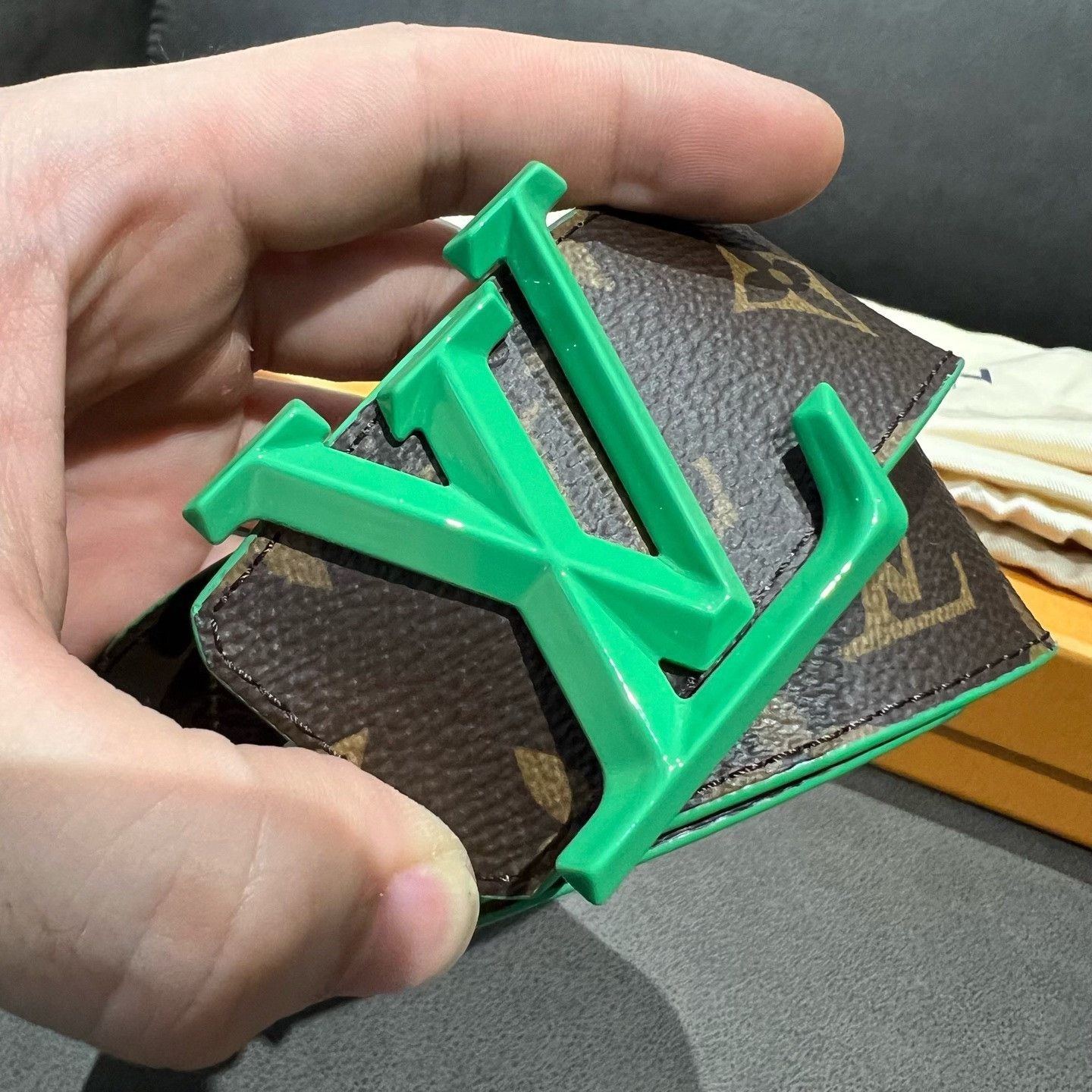 Louis Vuitton Louis Vuitton Retro Green Belt one size Men Size ONE SIZE - 2 Thumbnail