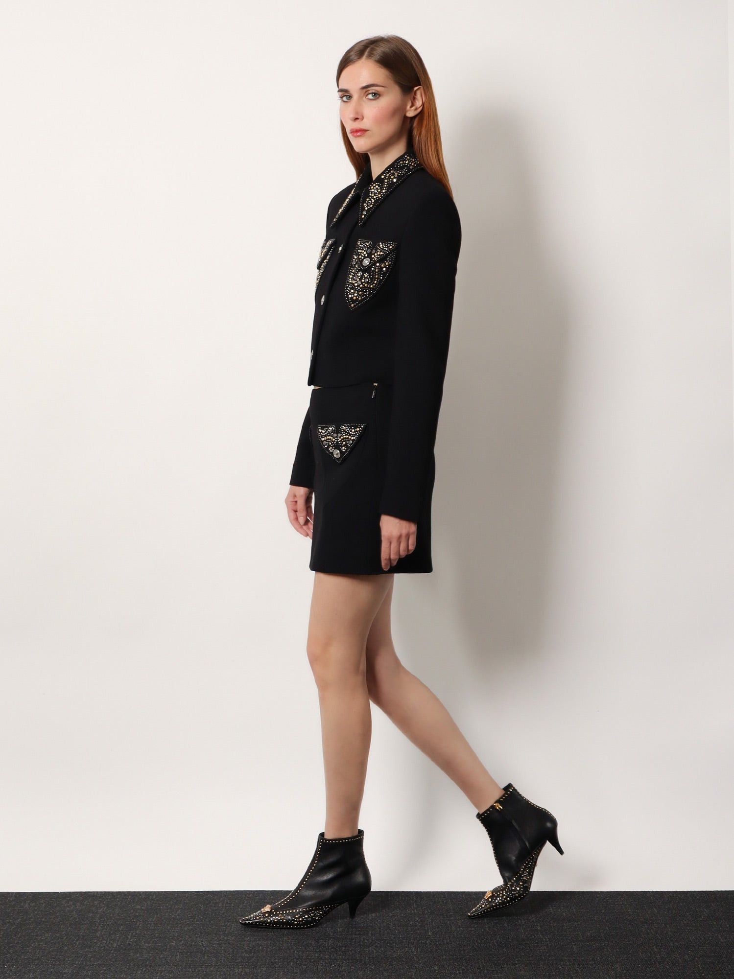 Versace Virgin Wool Mini Skirt Size 28" / US 6 / IT 42 - 3 Thumbnail