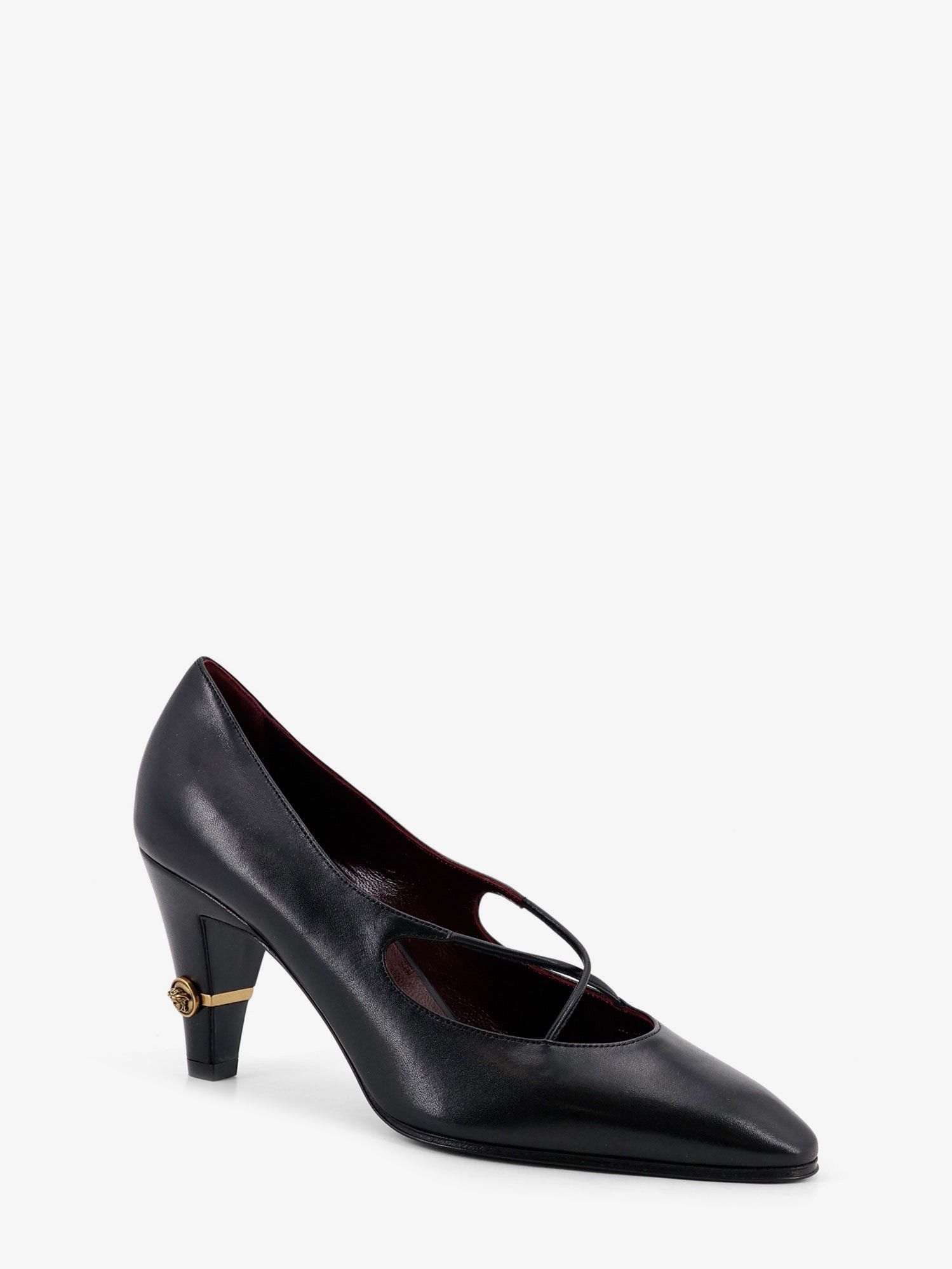 Versace Criss-Cross Medallion Leather Pumps Size US 10 / IT 40 - 2 Thumbnail