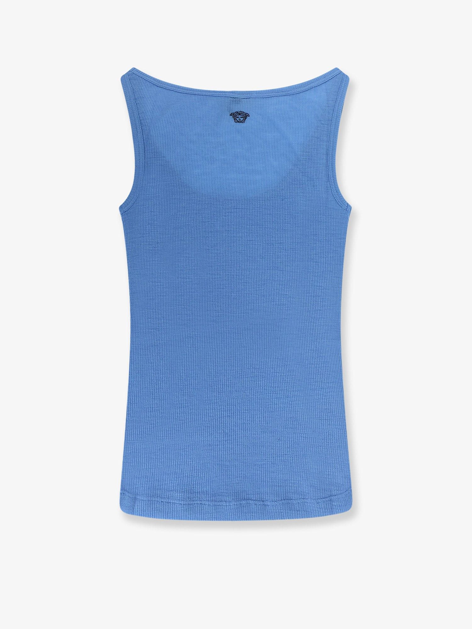 Versace Wool Tank Top With Back Logo Size M / US 6-8 / IT 42-44 - 2 Thumbnail
